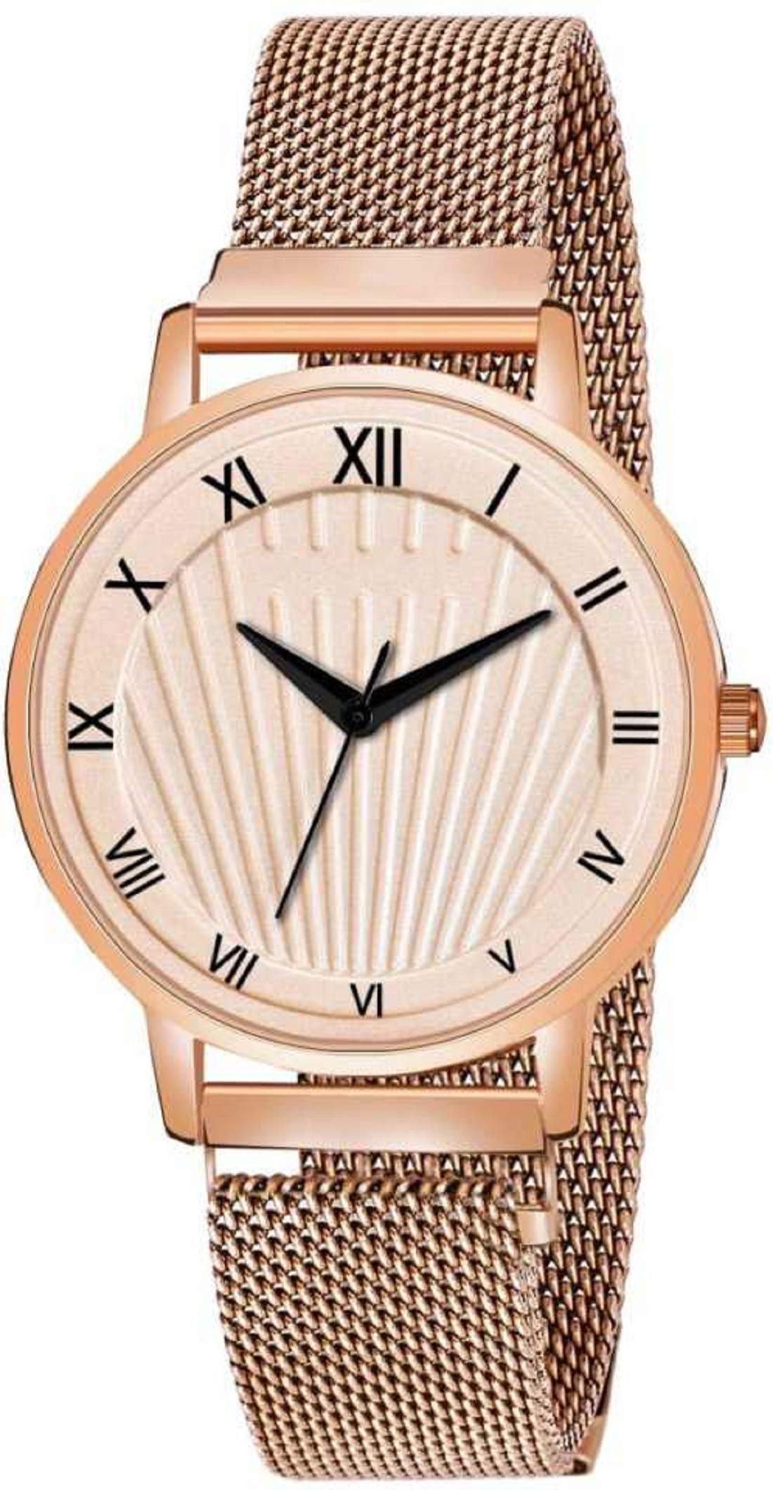 KIARVI GALLERY Rose Gold Magnet Strep Designer Analog Watch for Girls and Women (B08L3THTY4) Amazon Price History, Amazon Price Tracker