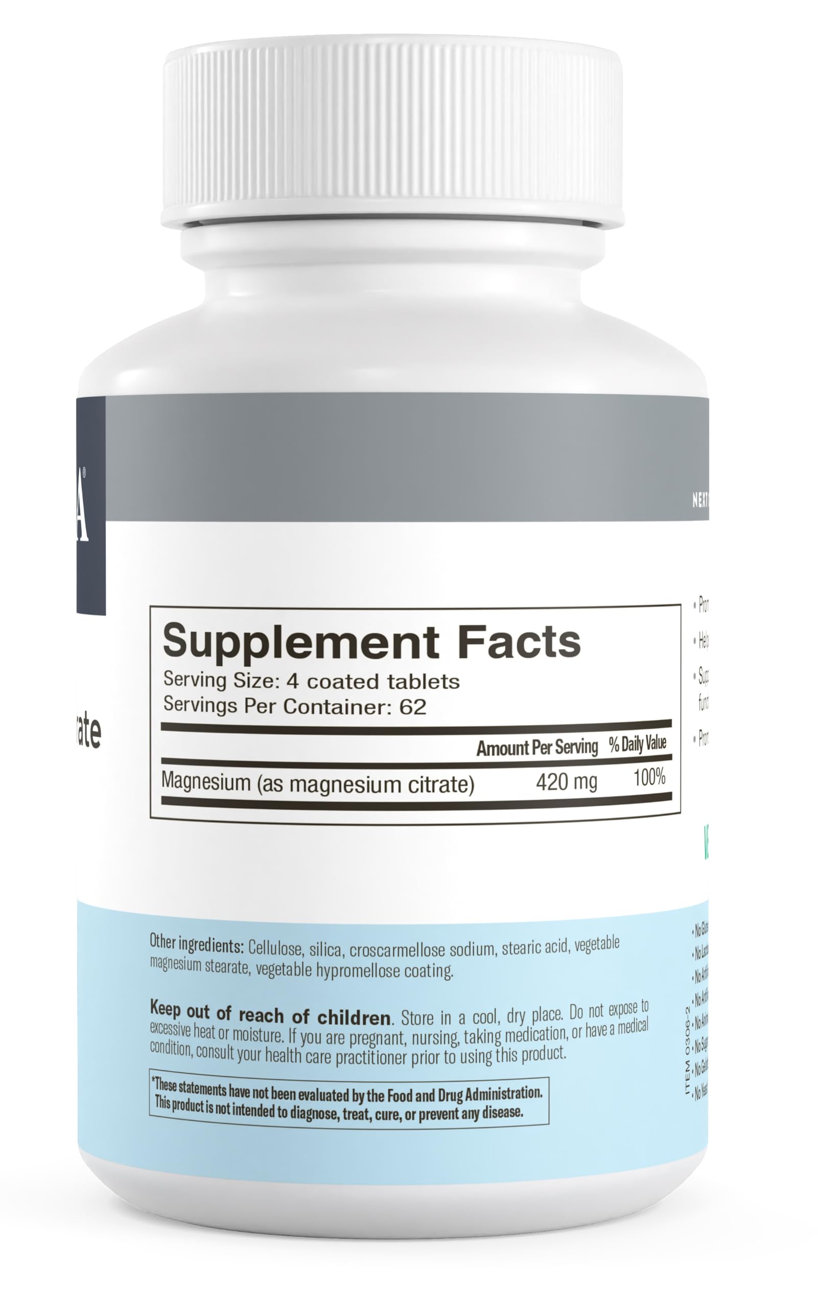 FREEDA Magnesium Citrate Powder for Bone, Joint, & Muscle Support 250 Count — Amazon image 6