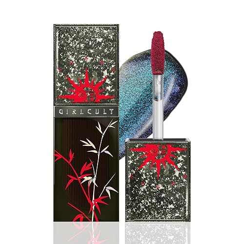 GIRLCULT Glass Shine Lip Gloss – Non-Sticky Hydrating Lip Stain with High-Shine Glossy Finish, Long-Lasting Lightweight Formula, Moisturizing & Comfortable Wear for Plump Lips (J76) - J76 Spiders