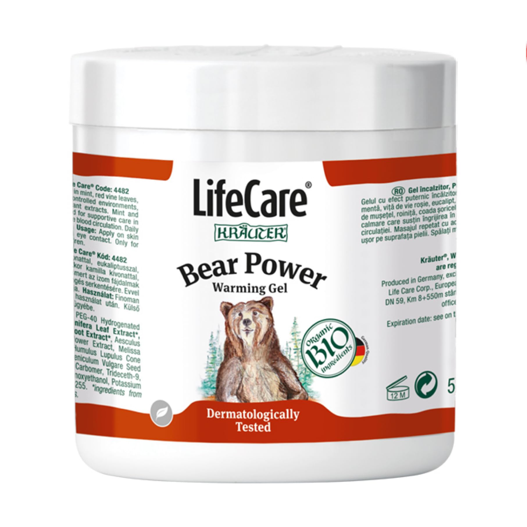Gel antireumatico riscaldatore Potere dell’orso con piante BIO 500ml