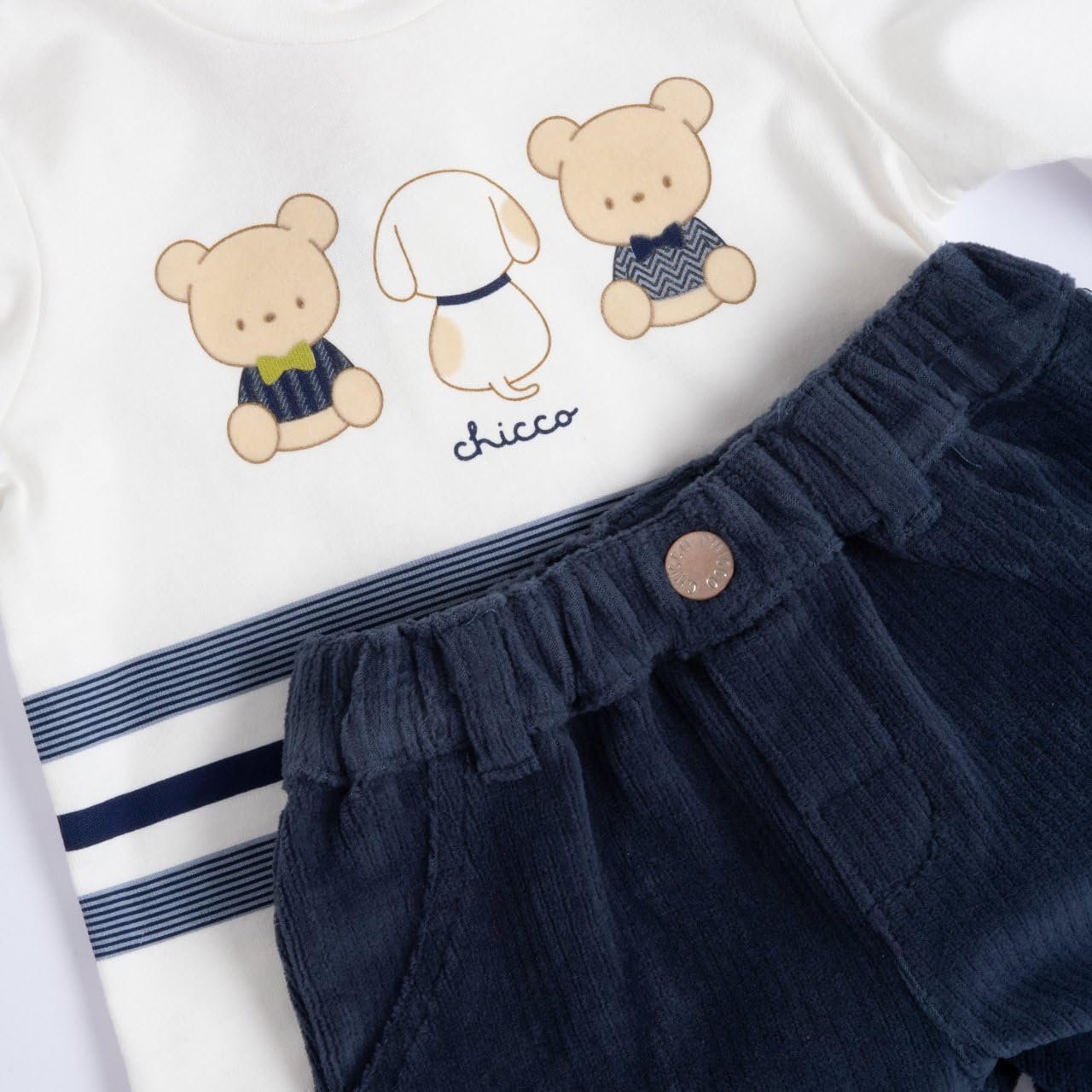 Chicco, Set mit Stehkragen und Hose