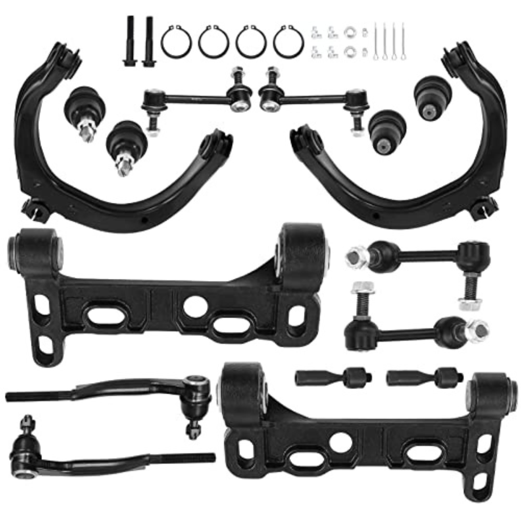 AUTOSAVER88 Front Suspension Control Arm Kit Compatible with 2004-2007 Buick Rainier, 2004-2007 Chevy Trailblazer (EXT), 2004-2008 Isuzu Ascender, 2004-2008 GMC Envoy XL XUV, 2005-2009 Saab 9-7X