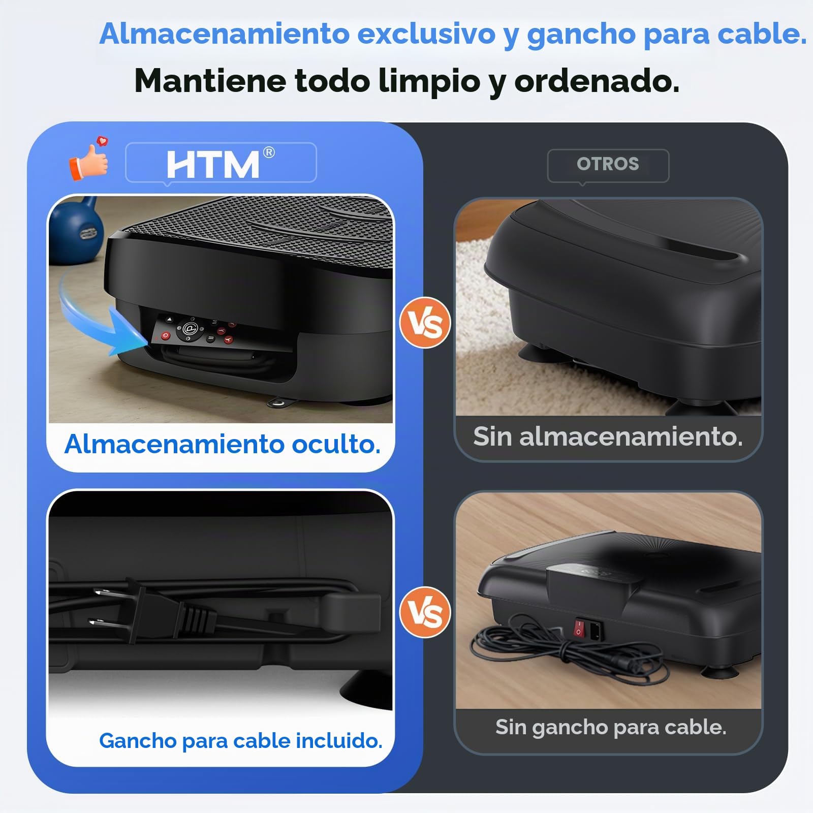 HTM Plataforma Vibratoria Curva para Fitness, Tabla Vibratoria De Cuerpo Completo con Motor De 150W Y Bandas De Resistencia, Capacidad De Carga De 330 Libras, 120 Niveles De Velocidad