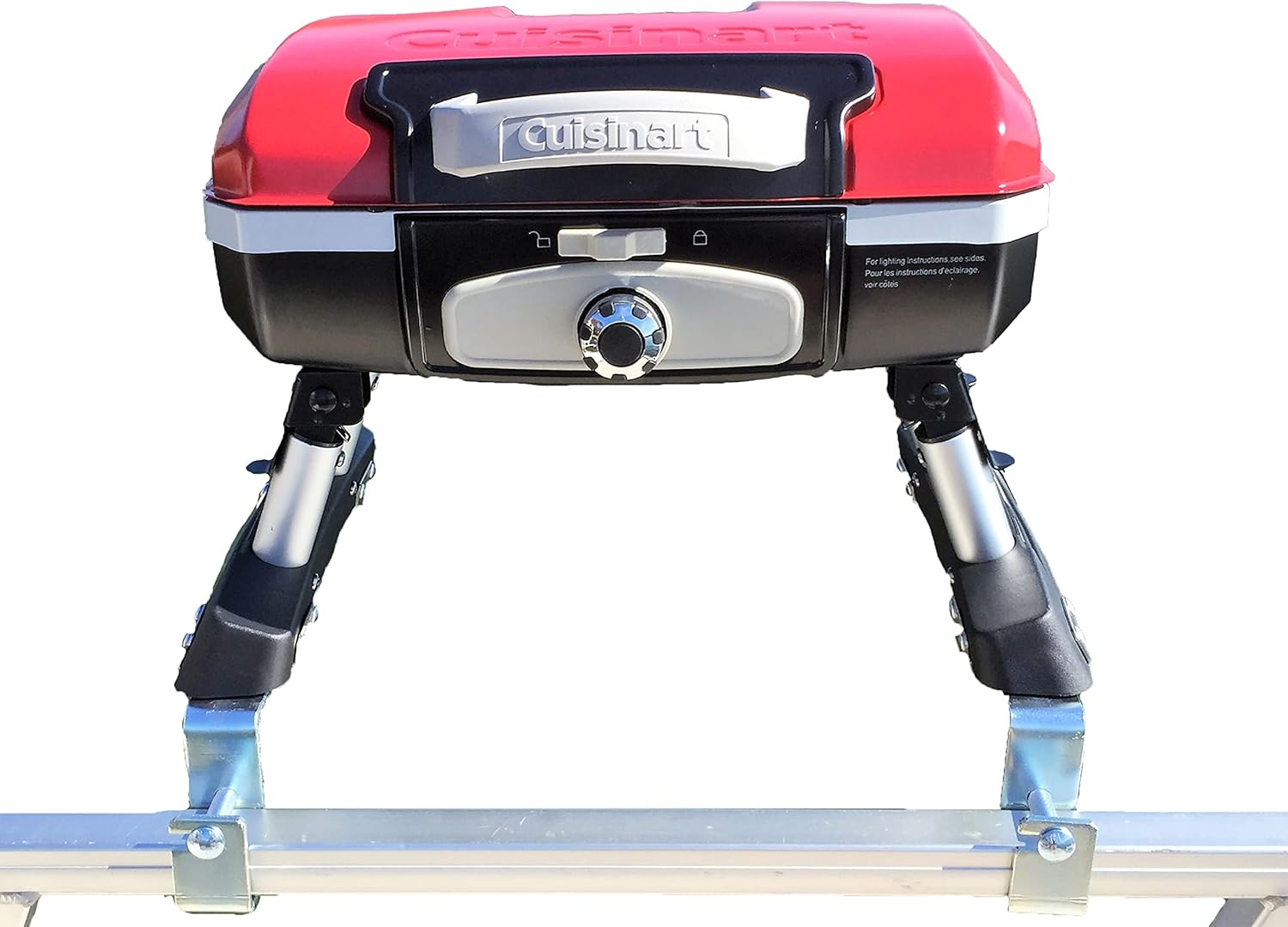 Cuisinart Grill Modified for Pontoon Boat with Arnall's Stainless Grill