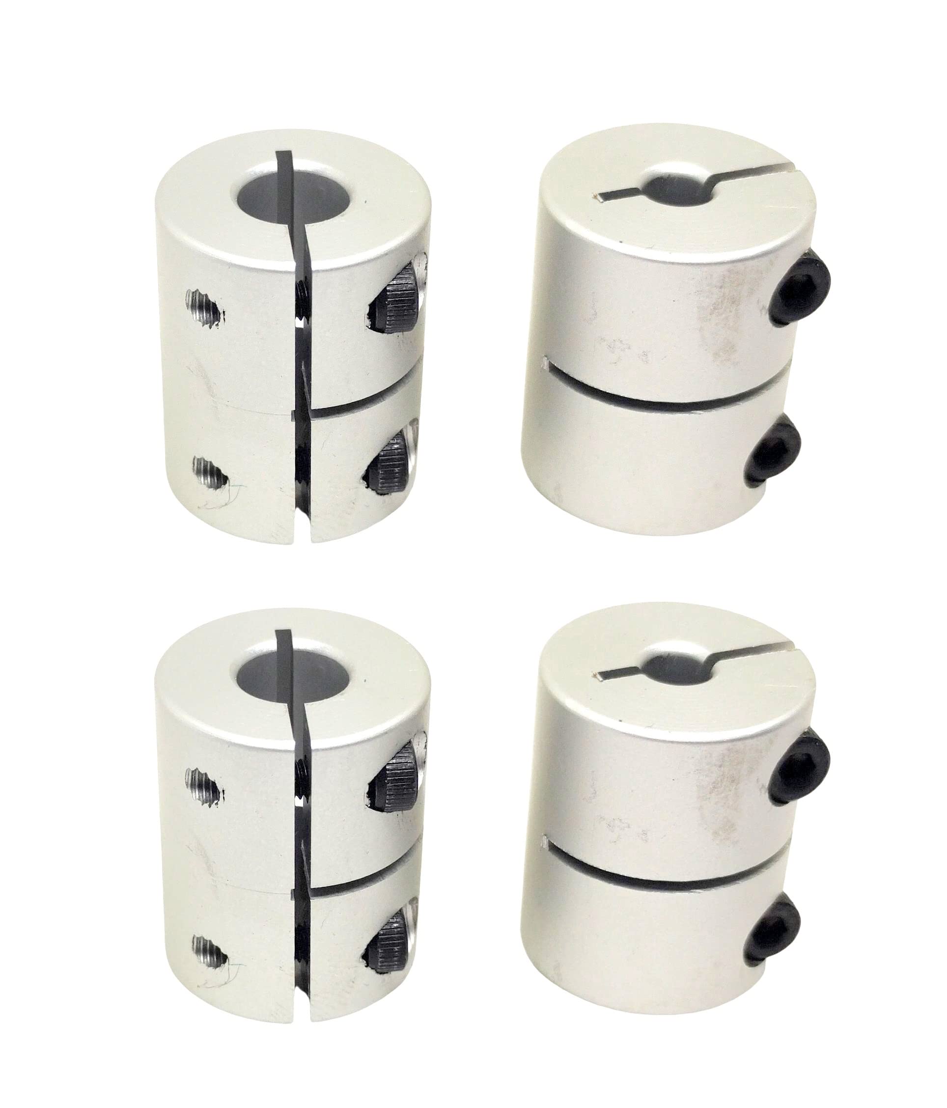 INVENTO 4Pcs 5x8mm Motor Jaw Shaft Coupler Aluminum 5mm to 8mm Rigid Self Centering Coupling for 3D Printer Z Axis Nema 17 Stepper Motor DIY-image-45