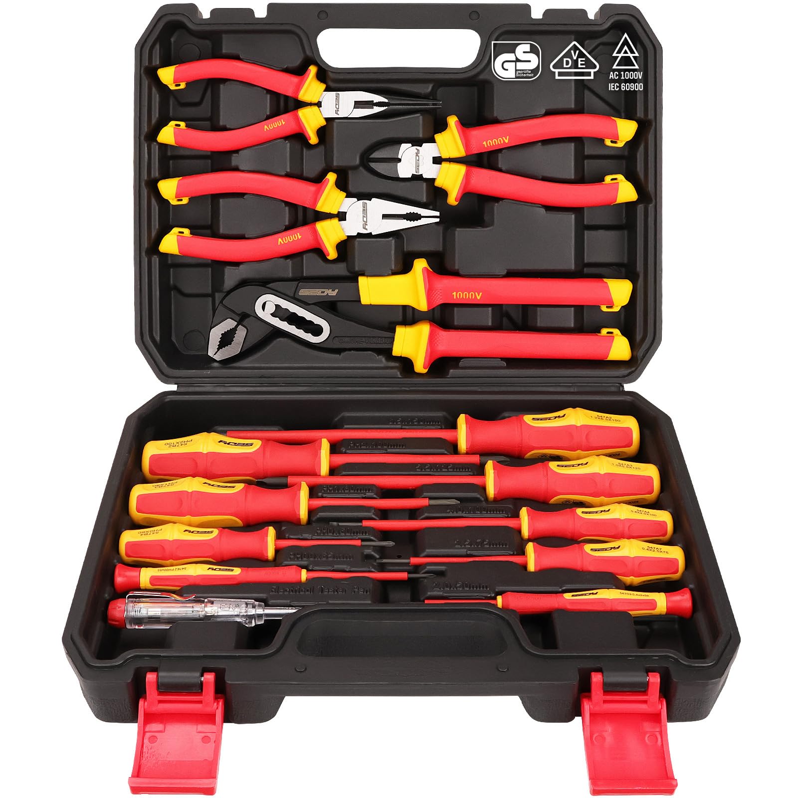 Amazon.com: Insulated Screwdriver & Pliers Set: 14-Piece VDE
