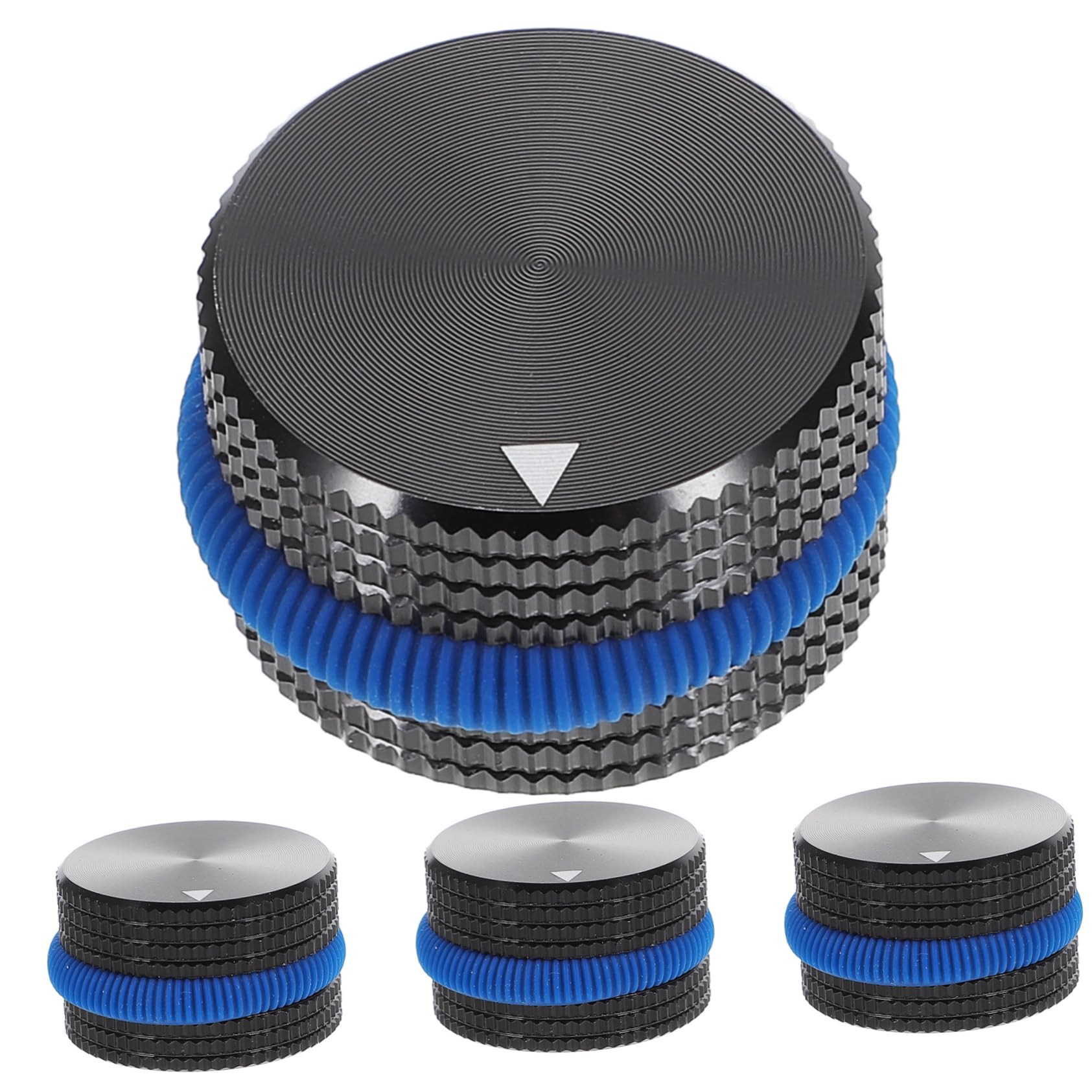 Sosoport 4pcs Bass Guitar Volume Control Knob Cap Replacement Potentiometer Knob Caps