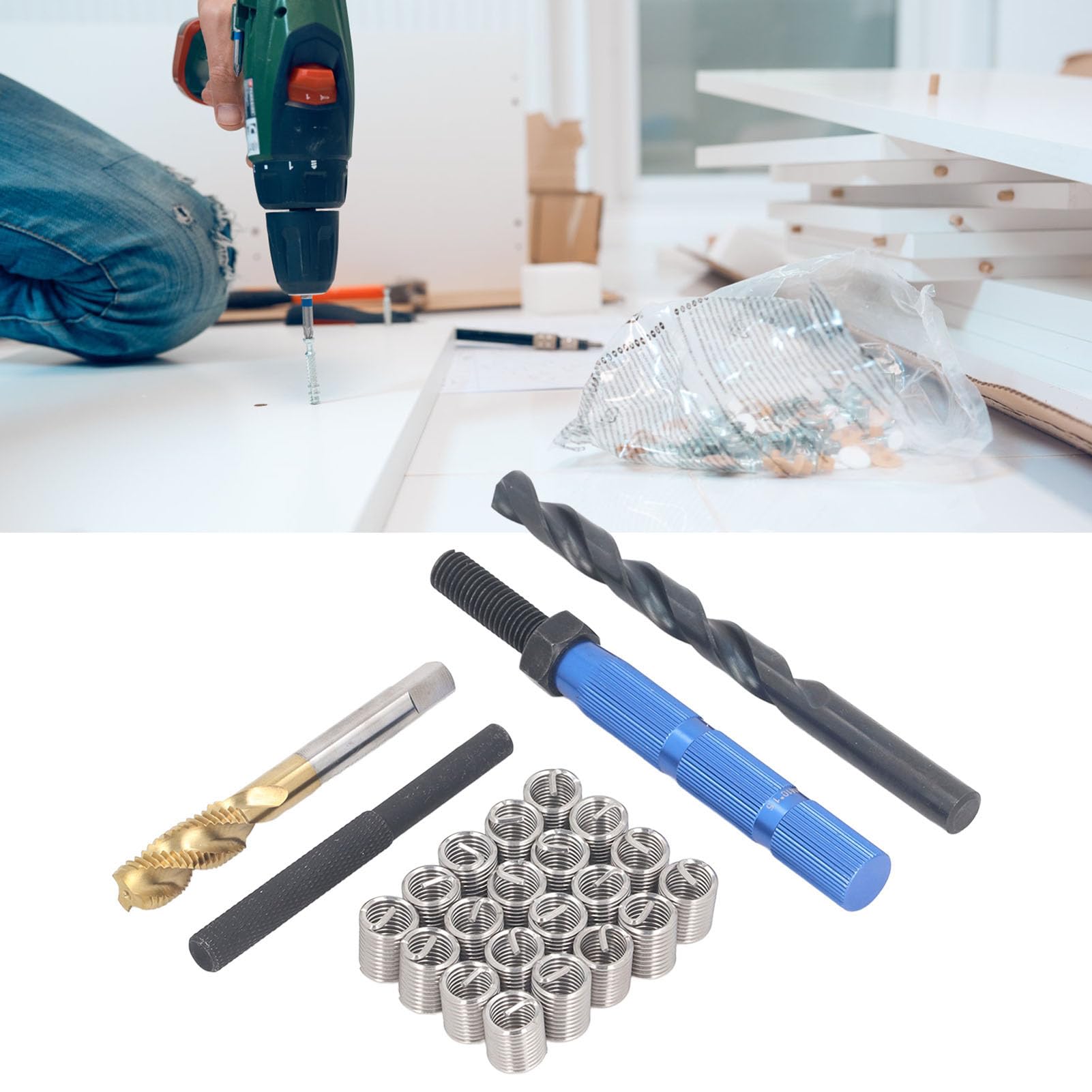 Kit di Riparazione del Thread metrico Strong Insert Connection Kit di Manutenzione per la Meccanica
