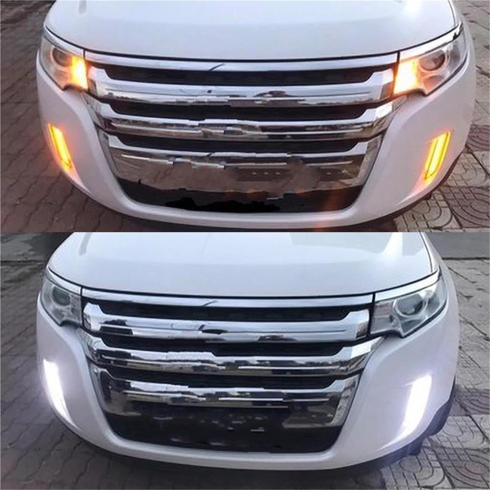 Giro Indicadoras Luz 1 Par De Luces De Circulación Diurna LED DRL ABS De 12 V Con Luces De Señal De Giro Y Lámpara Antiniebla Para Ford Para Edge 2009-2014