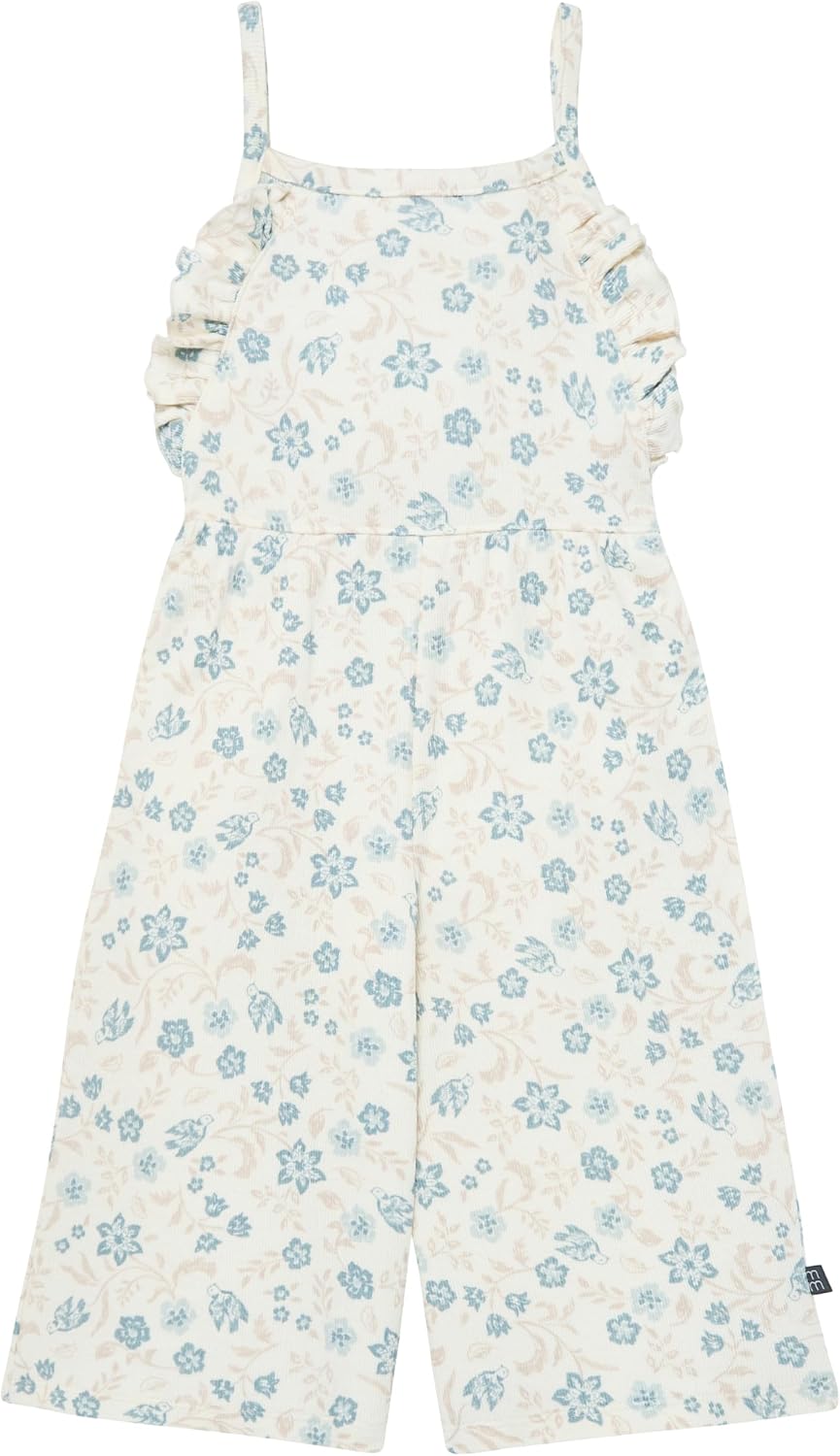 Modern Moments by Gerber Baby Girls' Ruffle Wide Leg Romper