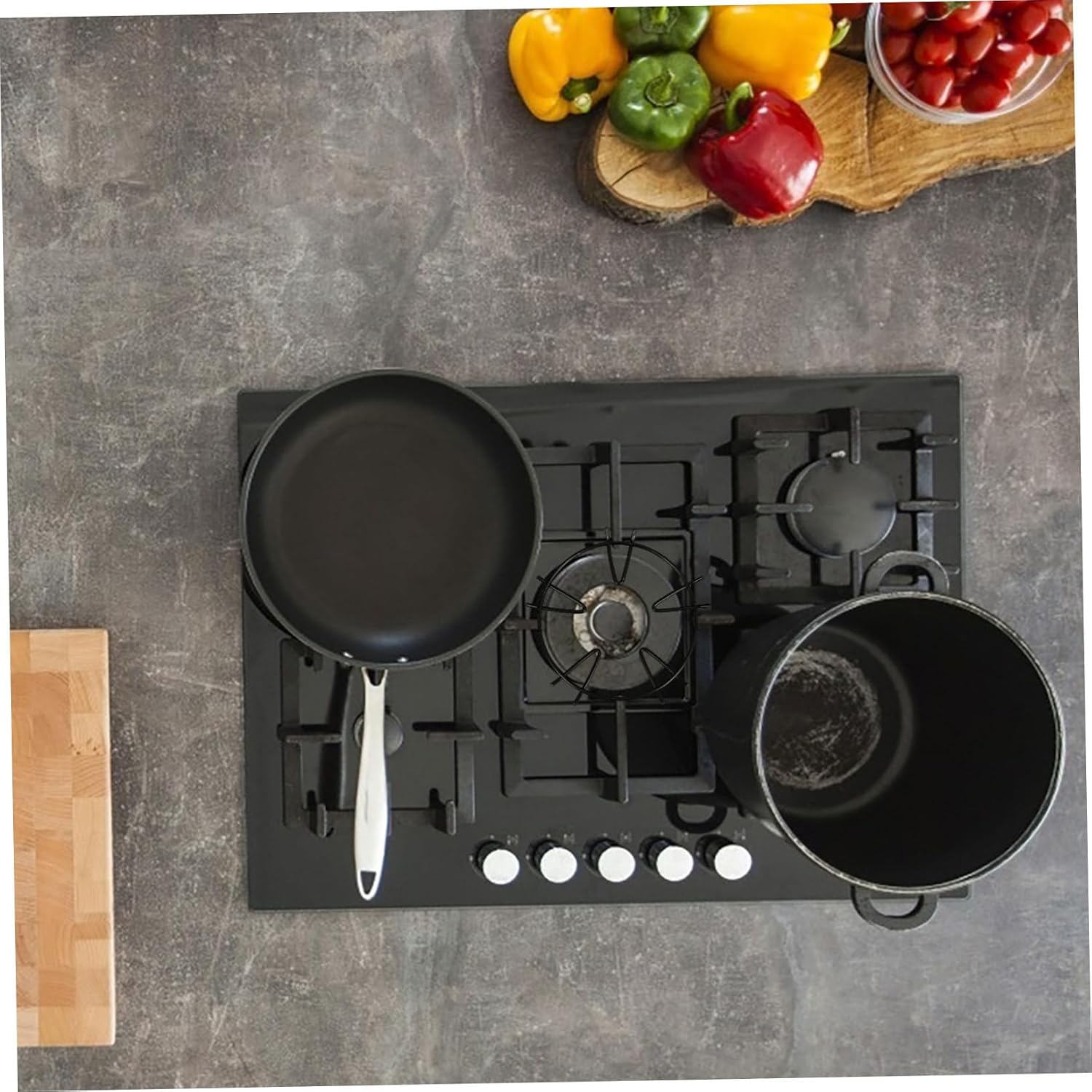 Non-Slip Wok Ring for Gas Stove 5-Claw Pot Rack Metal Support for Small Pots Stove Accessories Universal Fit