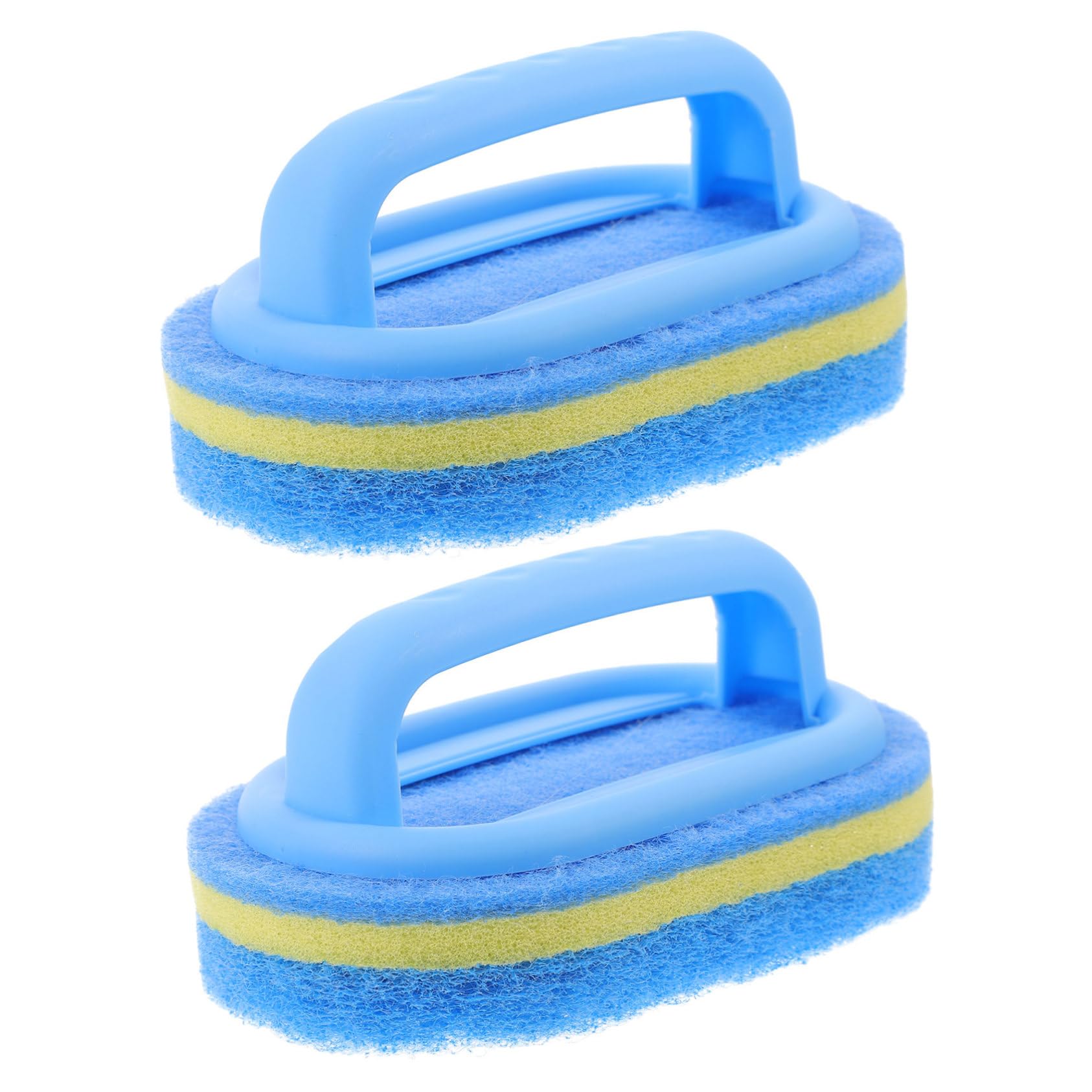 PACKOVE 5 Series Cepillo De Esponja Largo Ducha para Azul Bañera Hundir Limpieza De Fregar Depuradores Teja Baño Limpiador Pincel Baldosas Depuración Blue PD 2 Piezas X 5