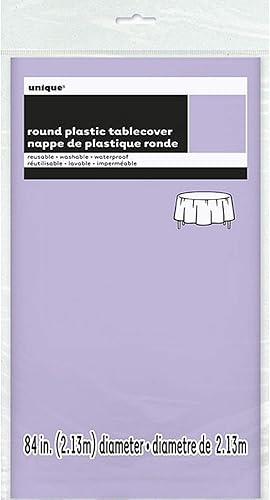 Miniatura 3 de Mantel redondo de plástico de lavanda 84 pulgadas