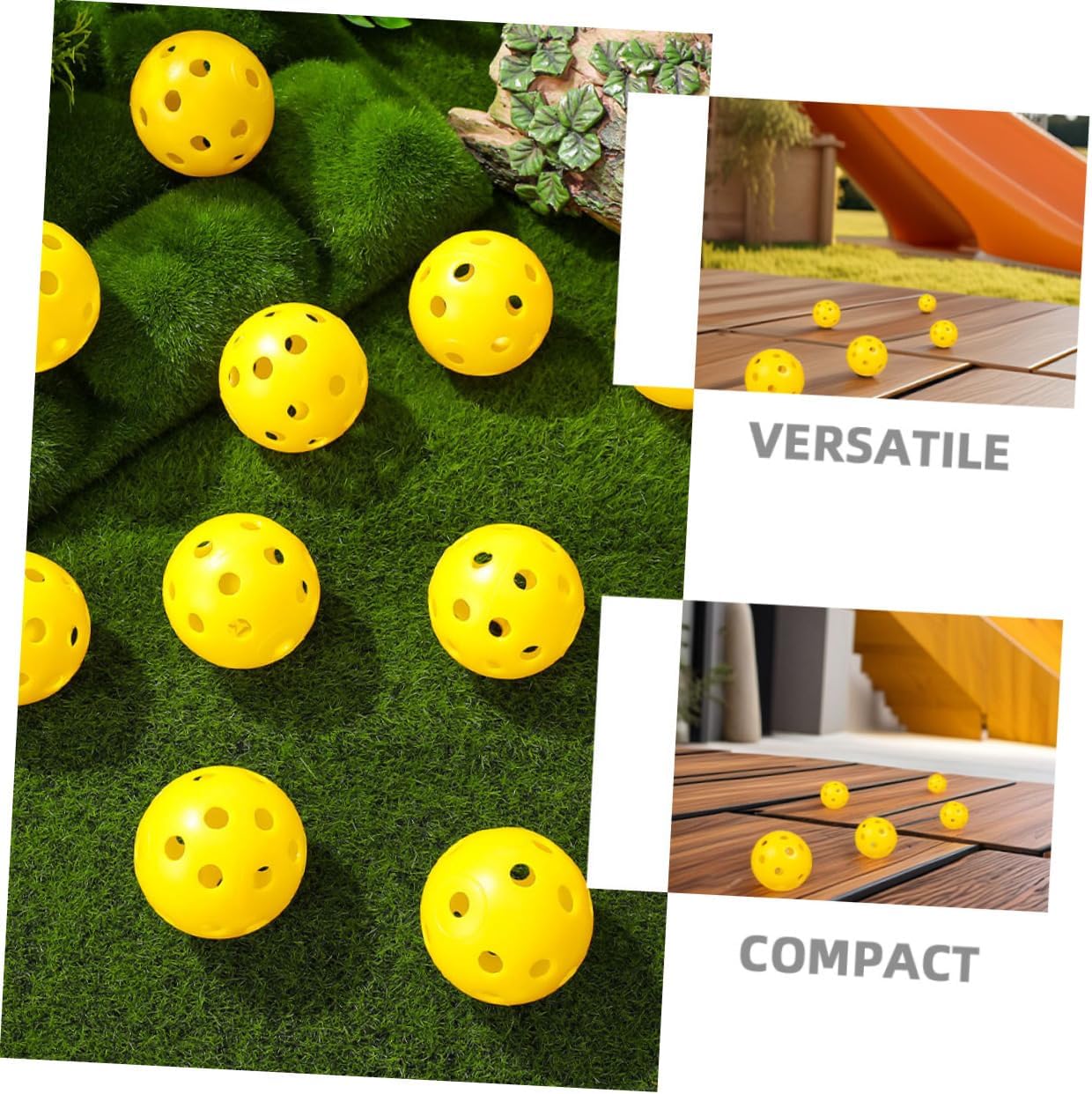BESPORTBLE 48pcs Golf Balls Plastic Practice Balls Airflow Design for Golf Training