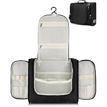 Hanging Toiletry Bag, Travel Wash Bag with Hook for Men & Women