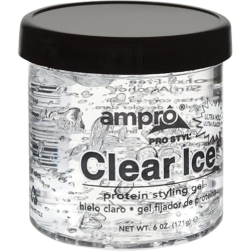 Ampro Pro Styl Clear Ice Protein Styling Gel, 6 Ounce (Pack of 6)