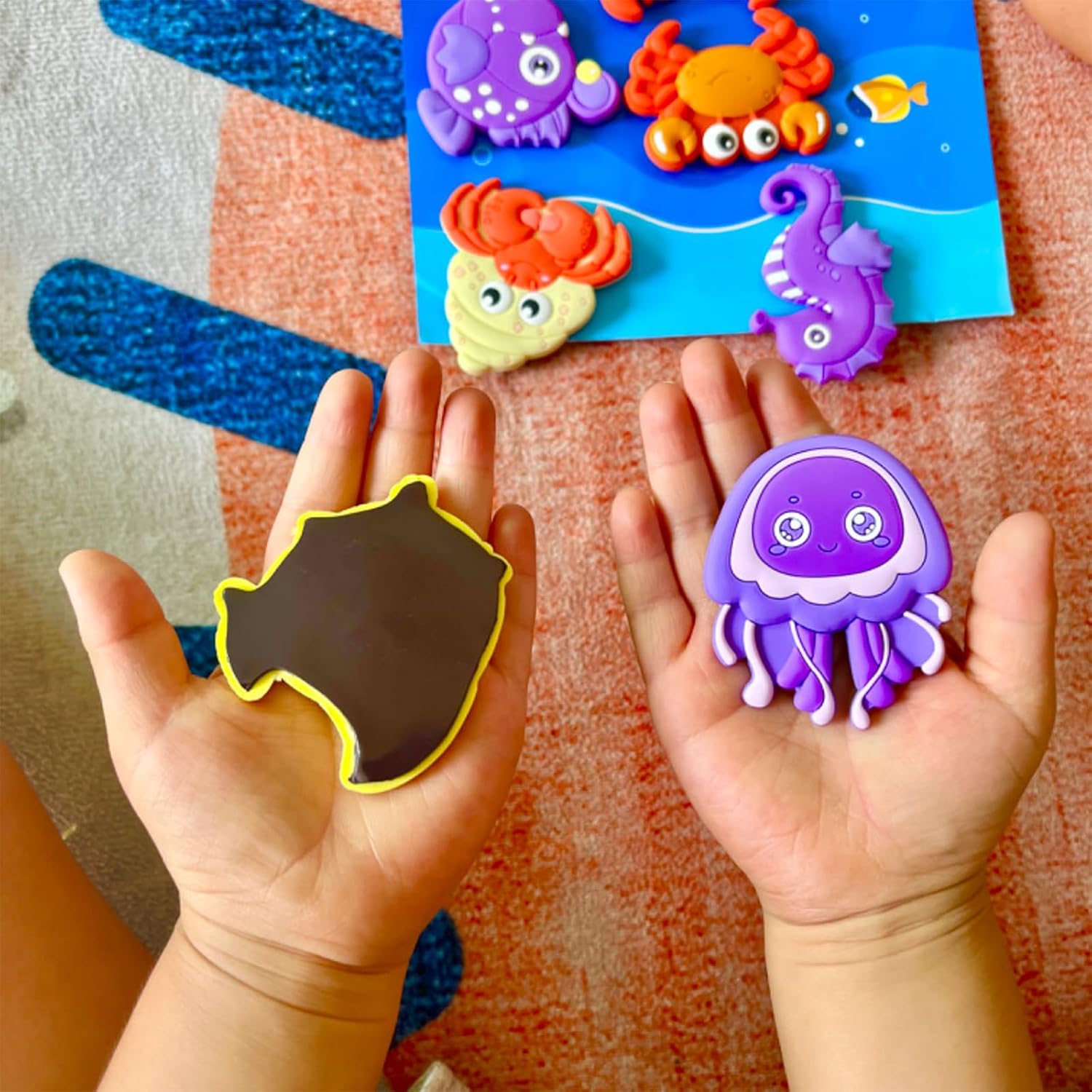 SUPINEEDO Fridge Magnet for Toddlers, Rubber Cute Animal Magnets for Baby | Refrigerator Magnets for Toddlers Educational Learning Toy Gift Whiteboard