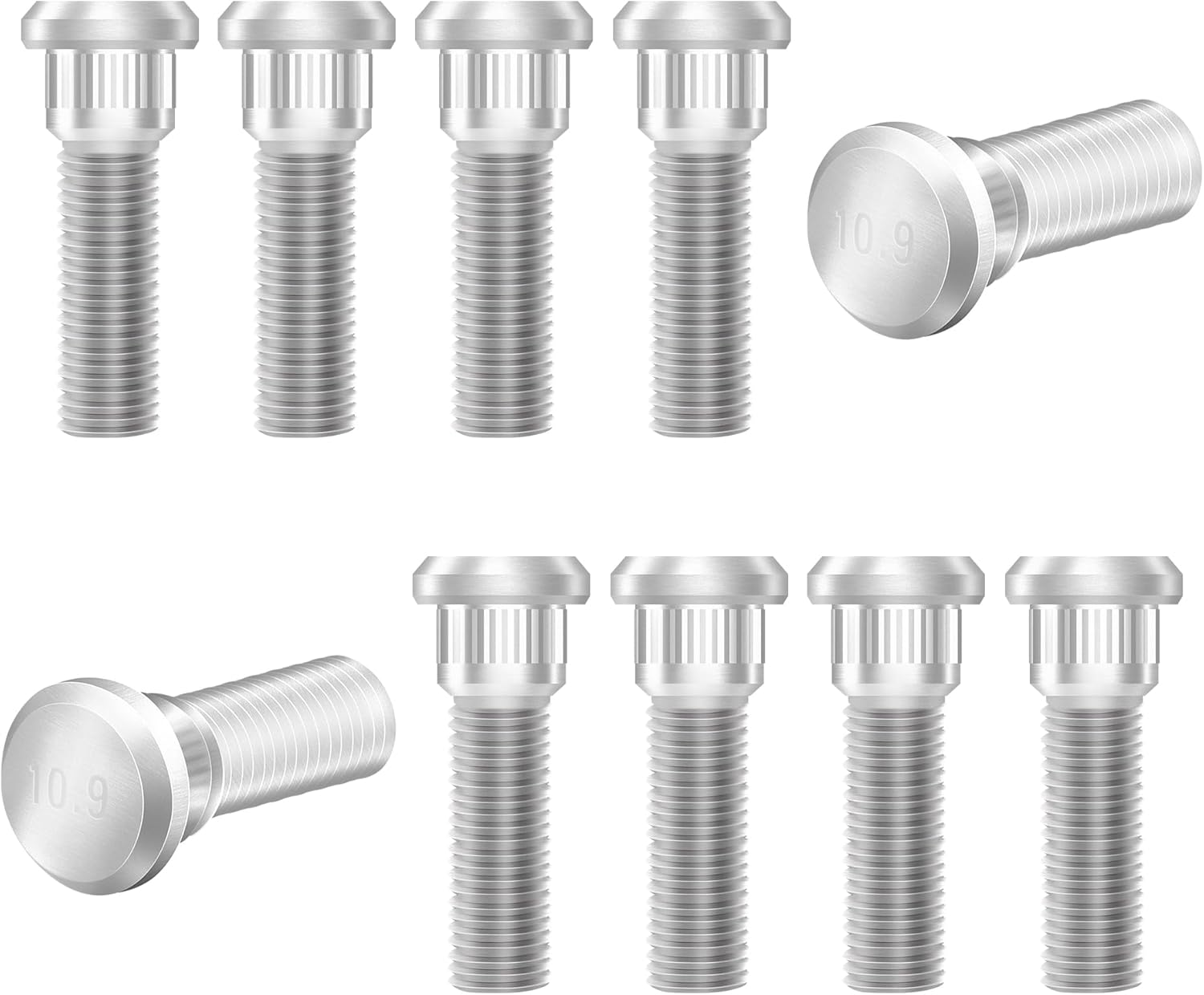 Wheel Studs Kit,M12x1.5 Steel Lug Bolts (Long=49mm),Car