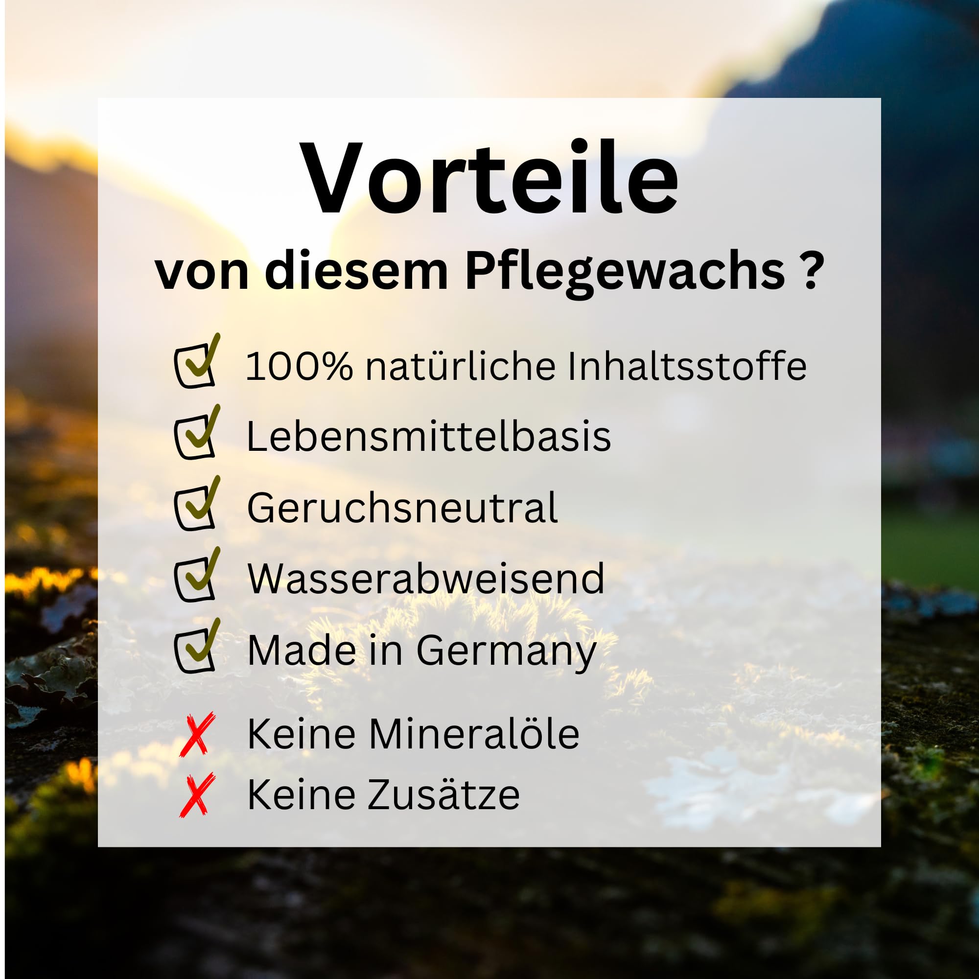 Holzpflege Wachs mit Bienenwachs & Bio Leinöl – 100 % natürlich - Holz- & Lederpflege für Holzprodukte, Möbel, Tische – Made in Germany (1, 150 Gramm Set)