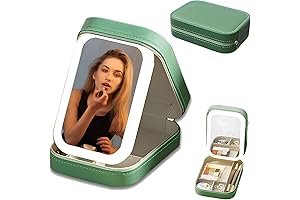 Portable compact travel mirror