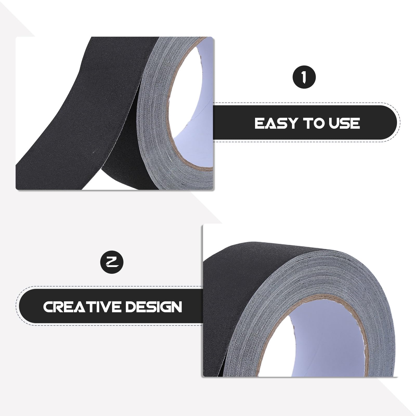 1 Rolle Professionelles Schwarzes Gaffer-tape: Mattes, Strapazierfähiges Gaffer-tape, 5 Cm X 27,5 M, für Teppiche, Kabel, Bühnenmarkierungen, Leicht zu Reißen Und zu Entfernen