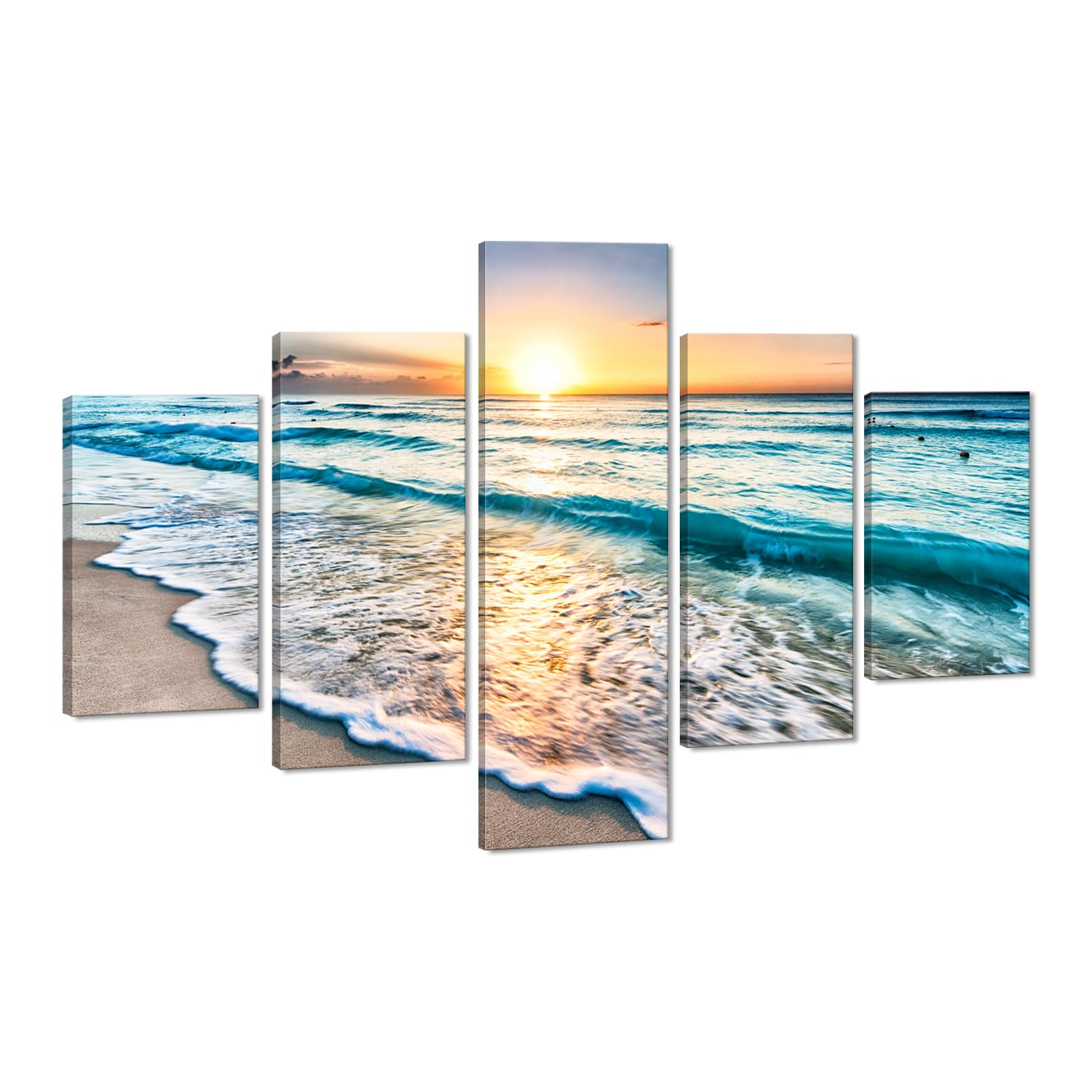 風景画 キャンバスアート 海 桟橋 Amazon.co.jp: Yatsen 橋 美しい風景