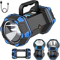 Vista 1 de Linterna de camping LED recargable, linterna de campamento de 1500 lm, 8 modos de luz, luces de campamento de capacidad 4800, luz de flash brillante