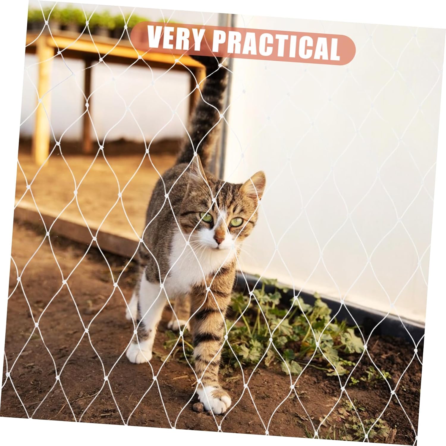 1 Set Cat Balcony Safety Net Durable Pet Protection Netting for Outdoor and Window Use Barrier for Cats