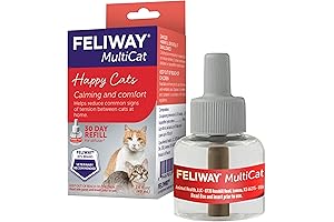 FELIWAY Calming Pheromone Spray for Cats, MultiCat, 30 Day Diffuser Refill
