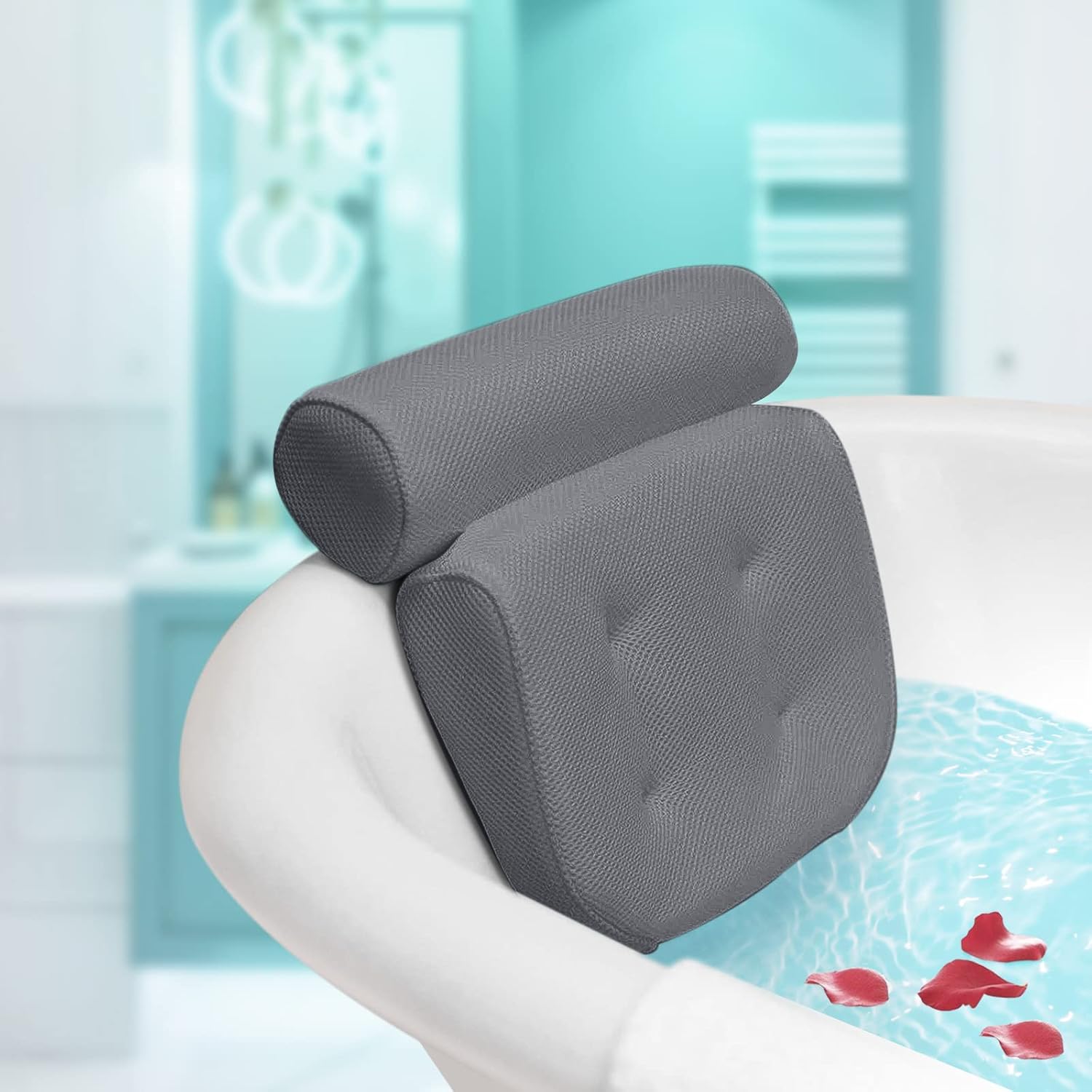 Bad Kissen Badewannenkissen Nacken Kopfkissen Spa-Kissen Mit