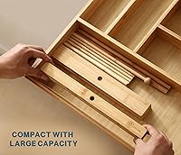 Vista 5 de Estante de secado de pasta de bambú con varita de transferencia y 12 barras, fácil de transferir para secar pasta y cocinar, diseño de suspensión
