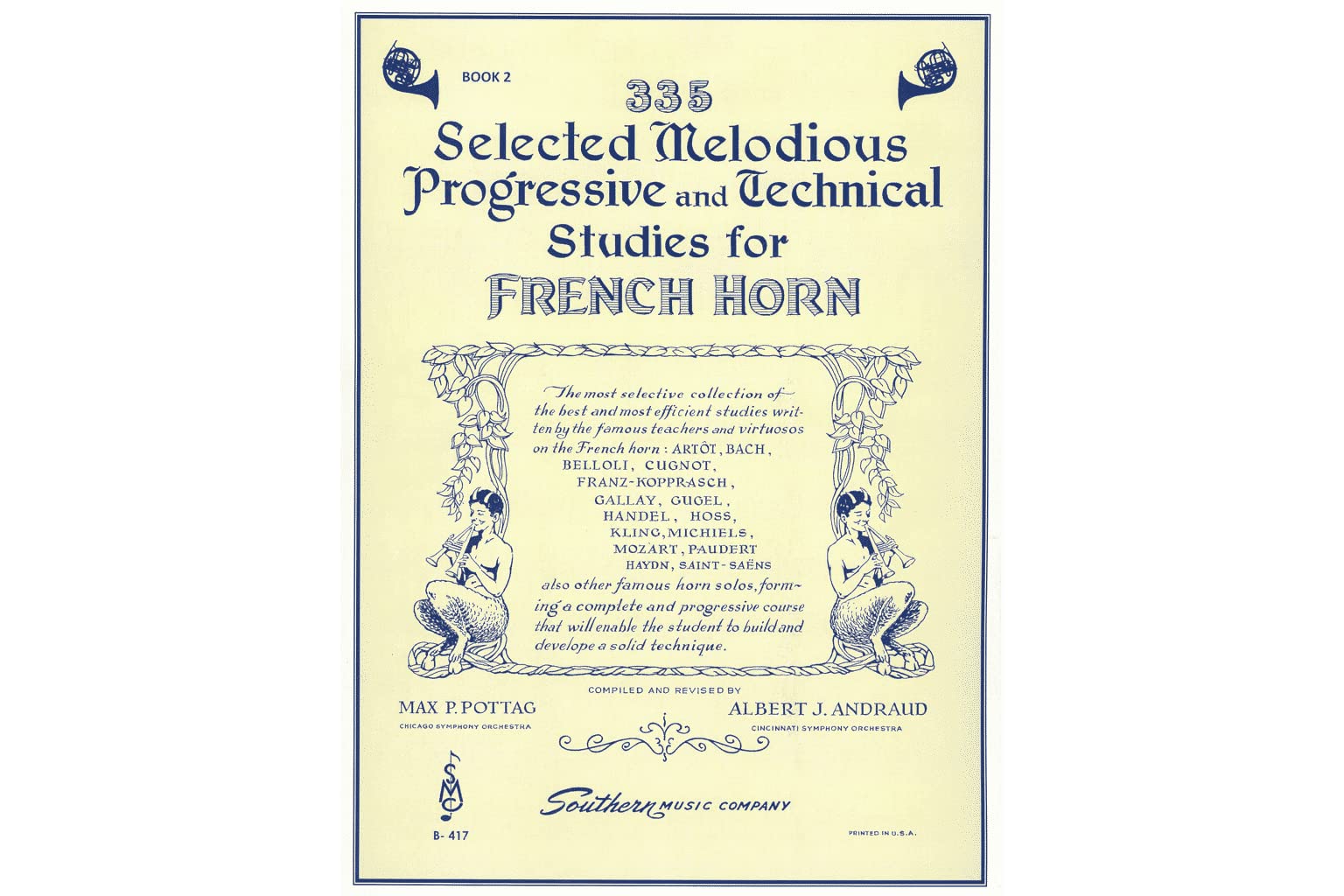 335 Selected Melodious Progressive & Technical Studies: Horn