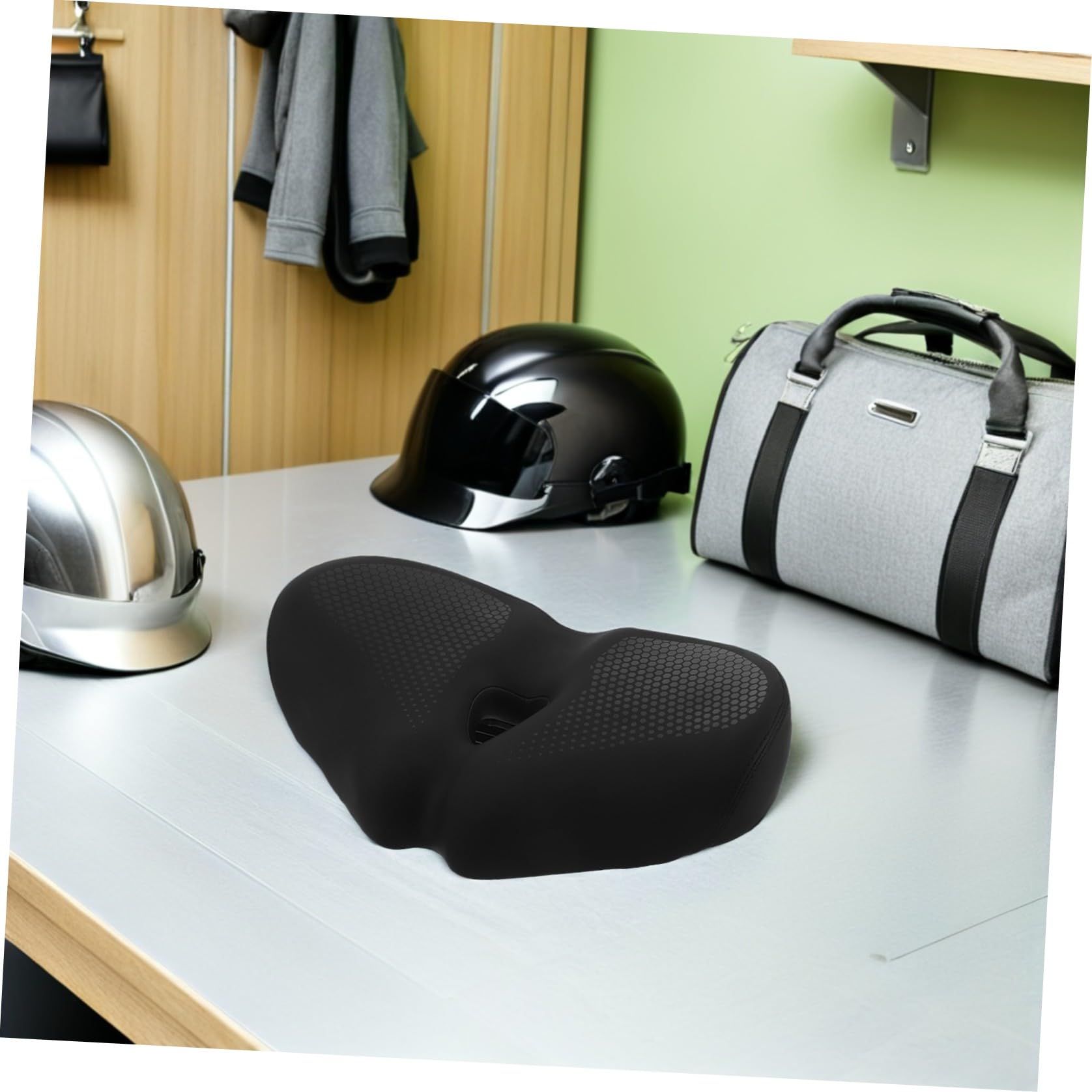 SHINEOFI Breiter Mountainbike Sattel für Herren mit Ergonomischer Stoßdämpfender Form und Extra Weicher Pu Schwamm Polsterung für Komfortables Radfahren Offroad Touren
