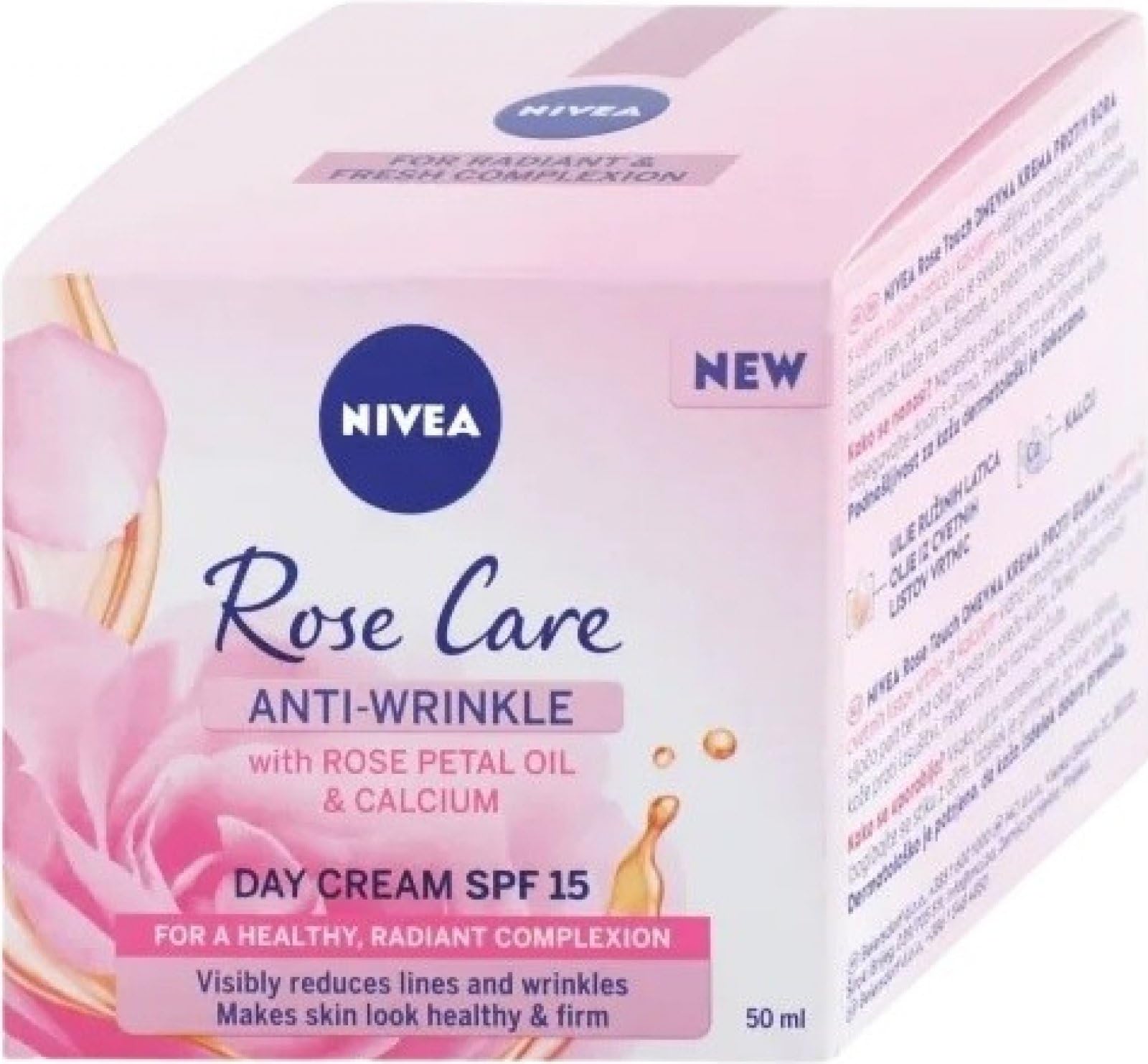 NIVEA Rose Care Anti-Wrinkle Day Cream (50ml), Anti-Wrinkle Face Cream with Nourishing and Anti-Oxidant Properties - Image 2