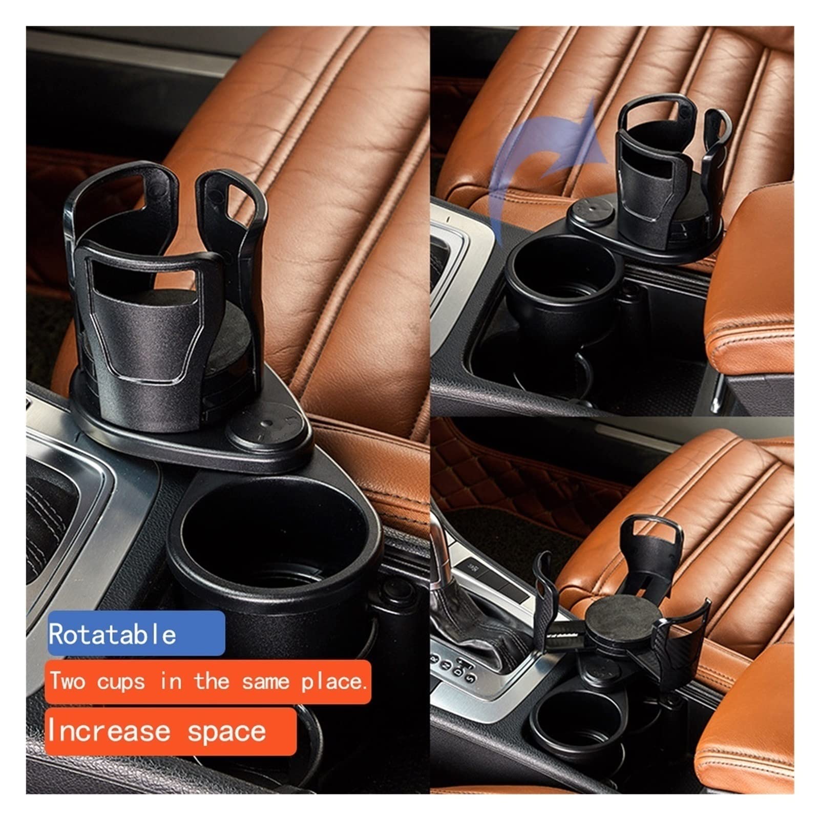 TRUSTTWO Stablissement de la bouteille de robinetterie Lunettes de soleil Lunettes de soleil Organisateur Car Organisateur Voiture Titulaire de voiture Porte-gobelets pliable Support de support The Ne