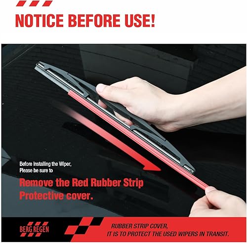 Miniatura 10 de 10 "(10-B) Reemplazo de limpiaparabrisas trasero de silicona para Honda HR-V 21-16 Mitsubishi Outlander Sport 20-11 Infiniti QX56 13-11 QX80 21-14