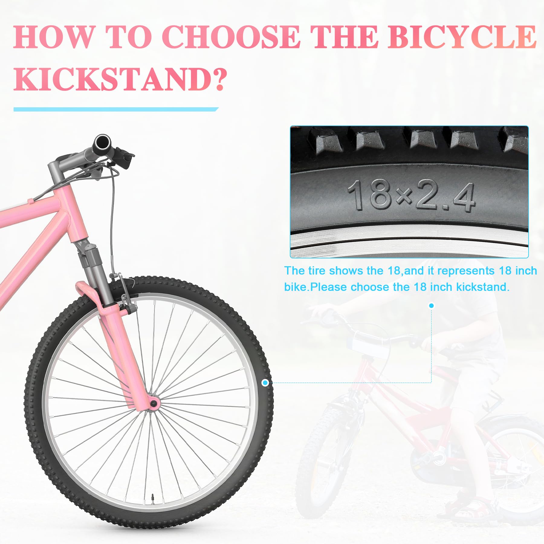 Amazon.co.jp: IPETRK キックスタンド 子供用自転車 16 18 20インチ