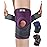 ABYON Knee Brace for Women & Men Meniscus Tear, ACL, Arthritis. Knee Support with Dual Side Stabilizers & Crossed Compression Straps Maximum Support for Knee Pain Relief and Fast Recovery Plus Size - Please Check How To Size Video