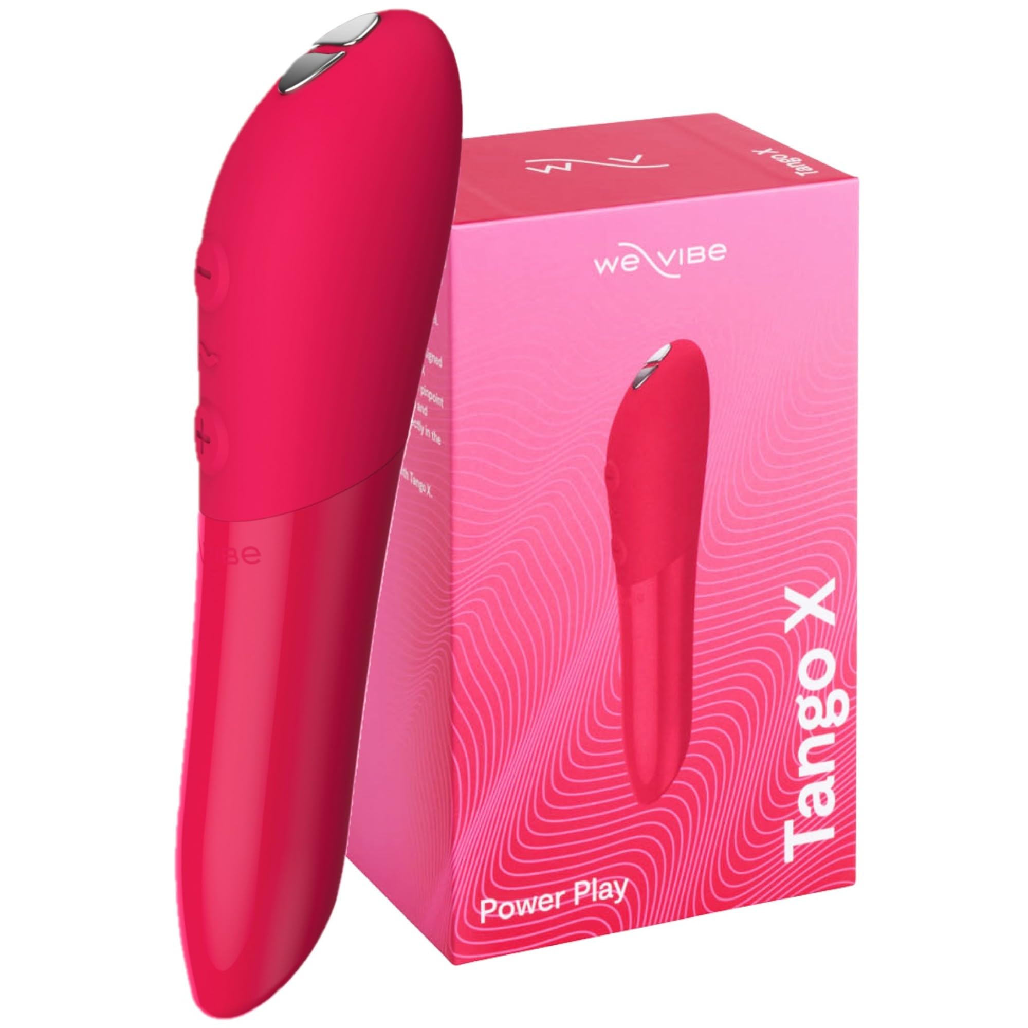 We-Vibe Tango X Bullet Vibrator Sex Toy | Adult Toys for Women & Couples | Vibrating Sex Toy for Her | Mini Clitoris Stimulator | 8 Intensity Levels | Gifts for Women | Waterproof | Red