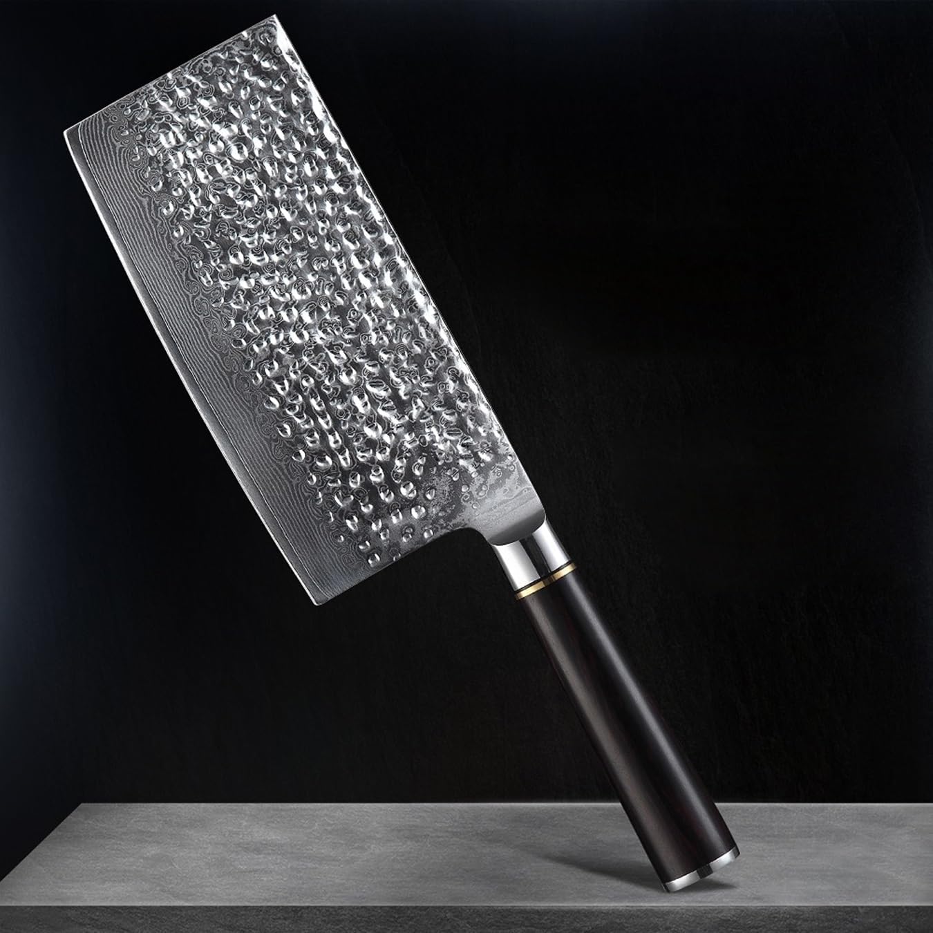Meat Cleaver,Cleaver Knife 7 Inch Damascus Steel Kitchen Slicing Knives Japanese Knife Stainless Steel Meat Vegetable Utility Cooking Knife, LAMAJIGA5844
