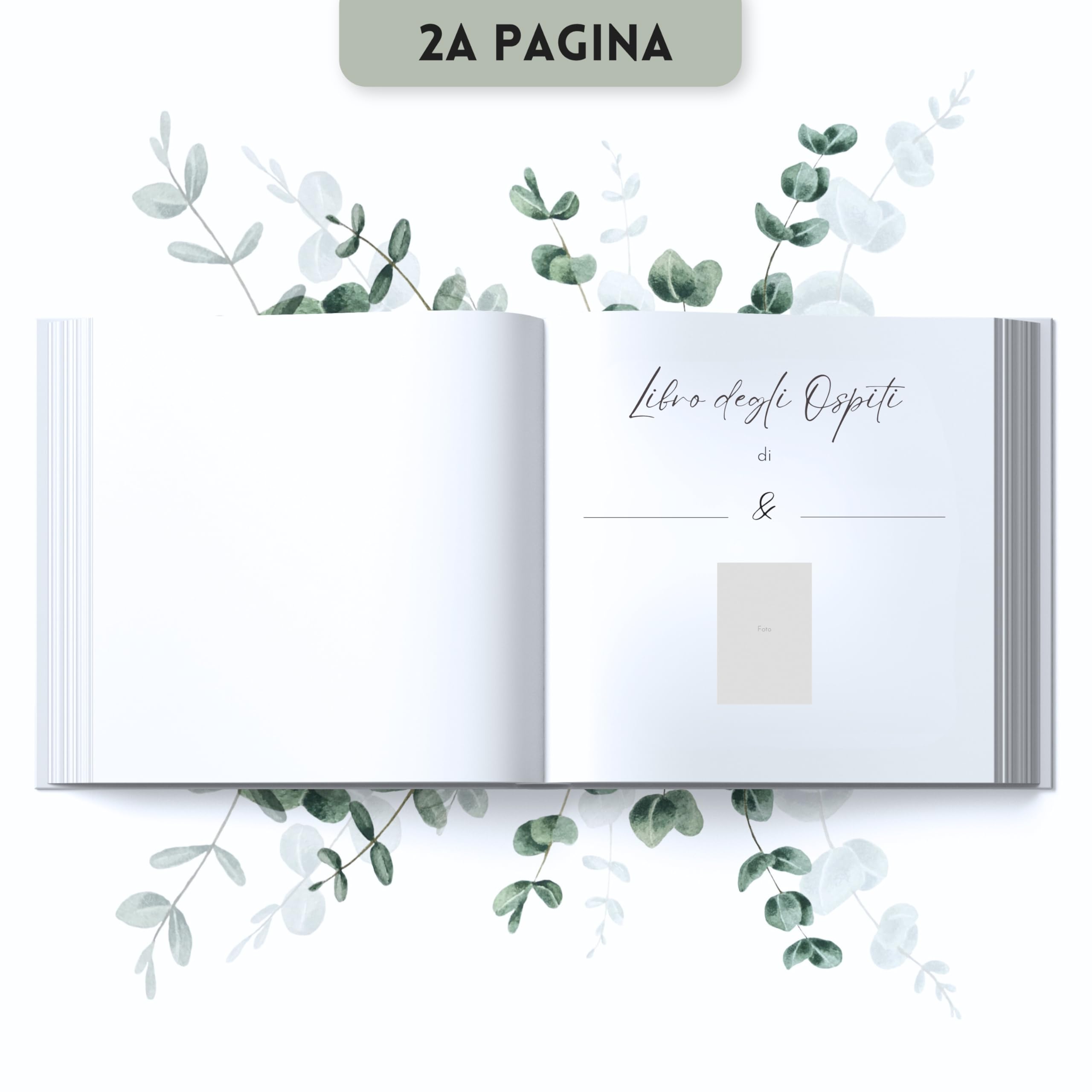 Libro degli Ospiti del Matrimonio con Domande da compilare - Guest Book Matrimonio per dediche per ricordi indimenticabili (44 Pagine Doppie)
