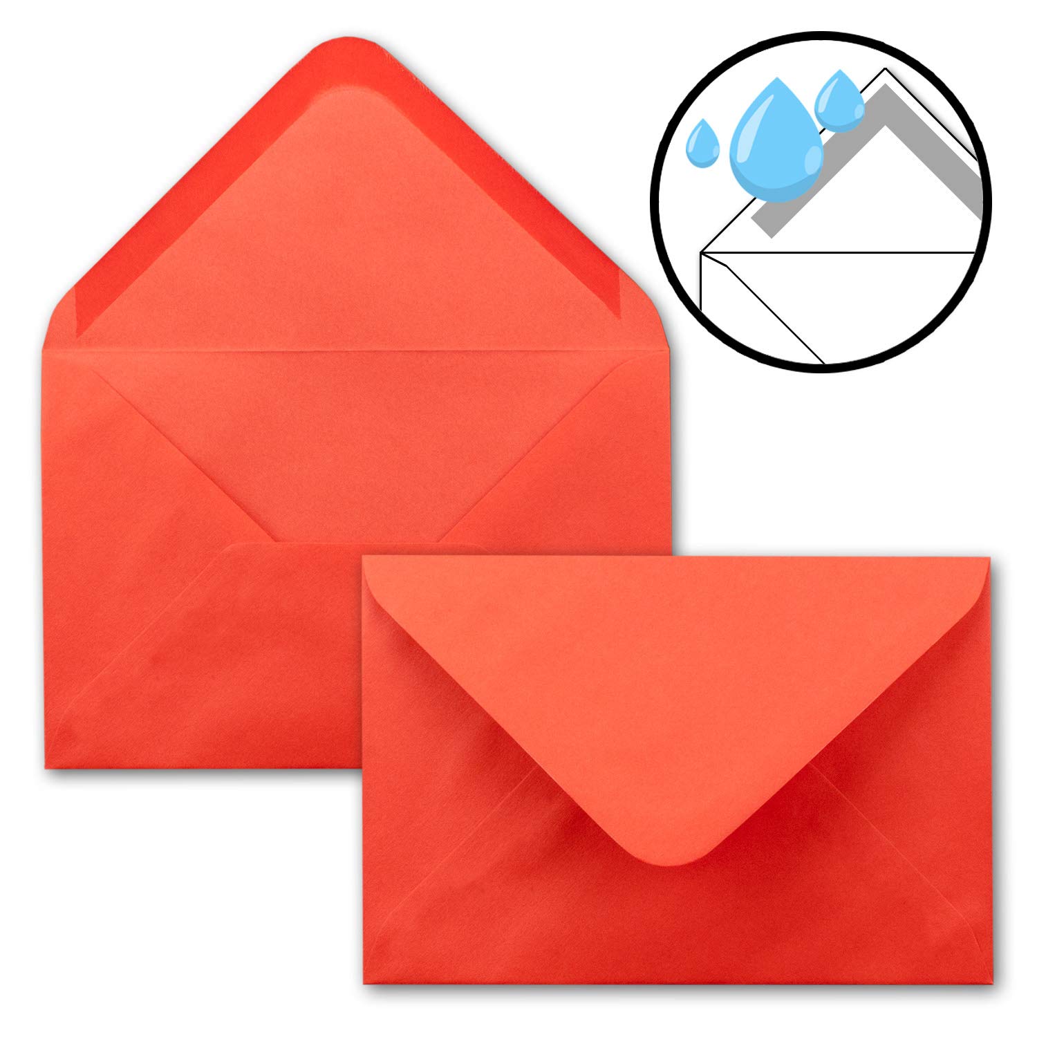 Buste B6 offerta speciale 700 Umschläge rosso corallo
