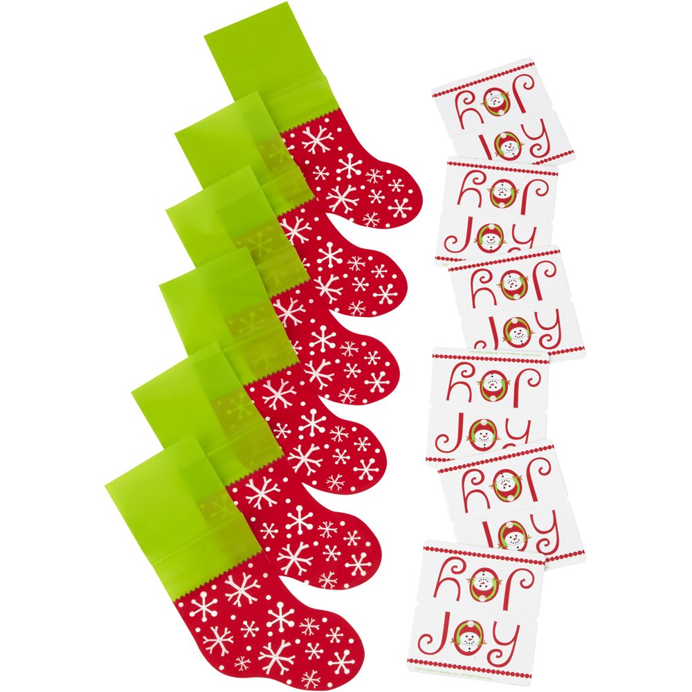 Wilton Stocking Treat Bags,6-Count