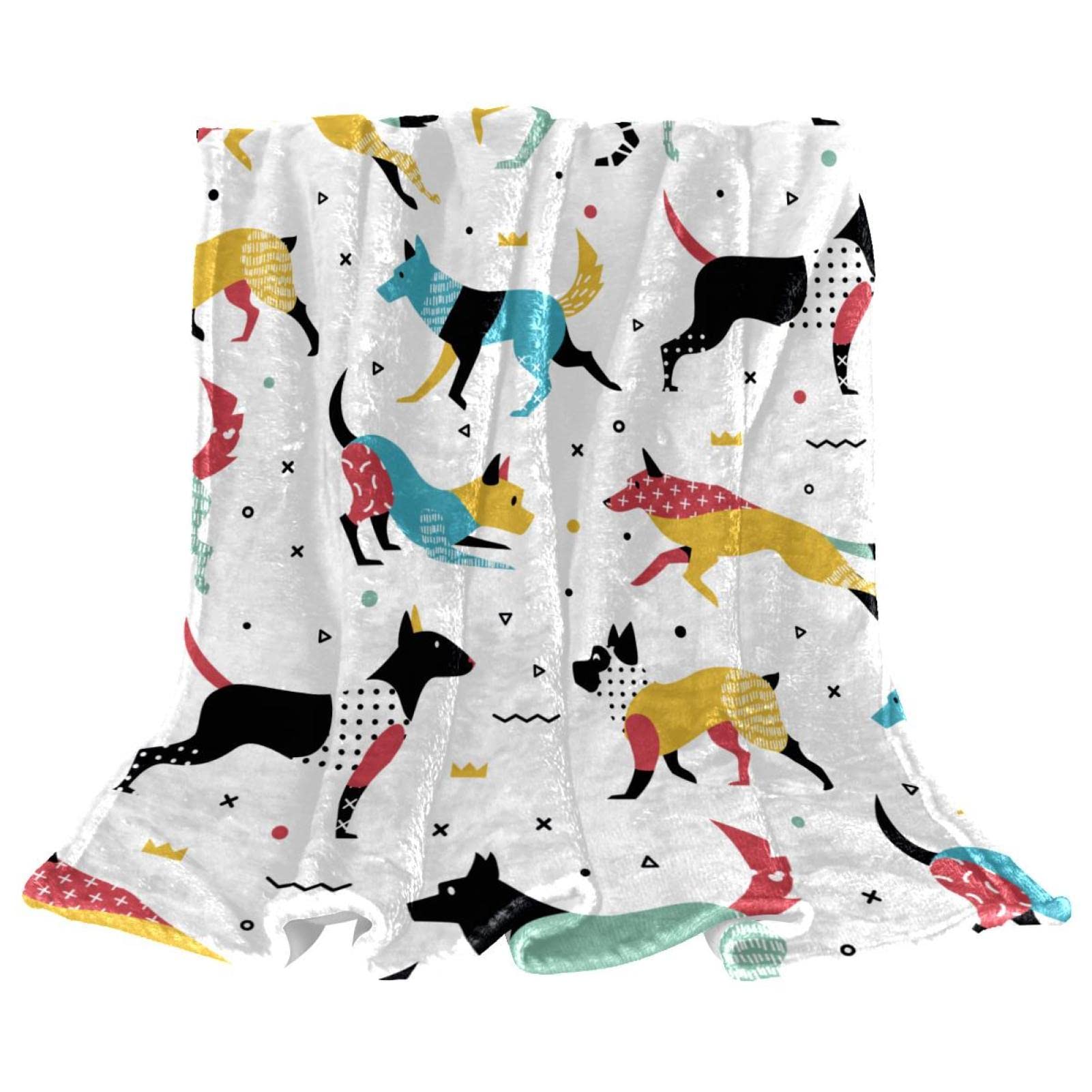 Manta de forro polar para perro, multilimpieza, para sofá, ligera, afelpada