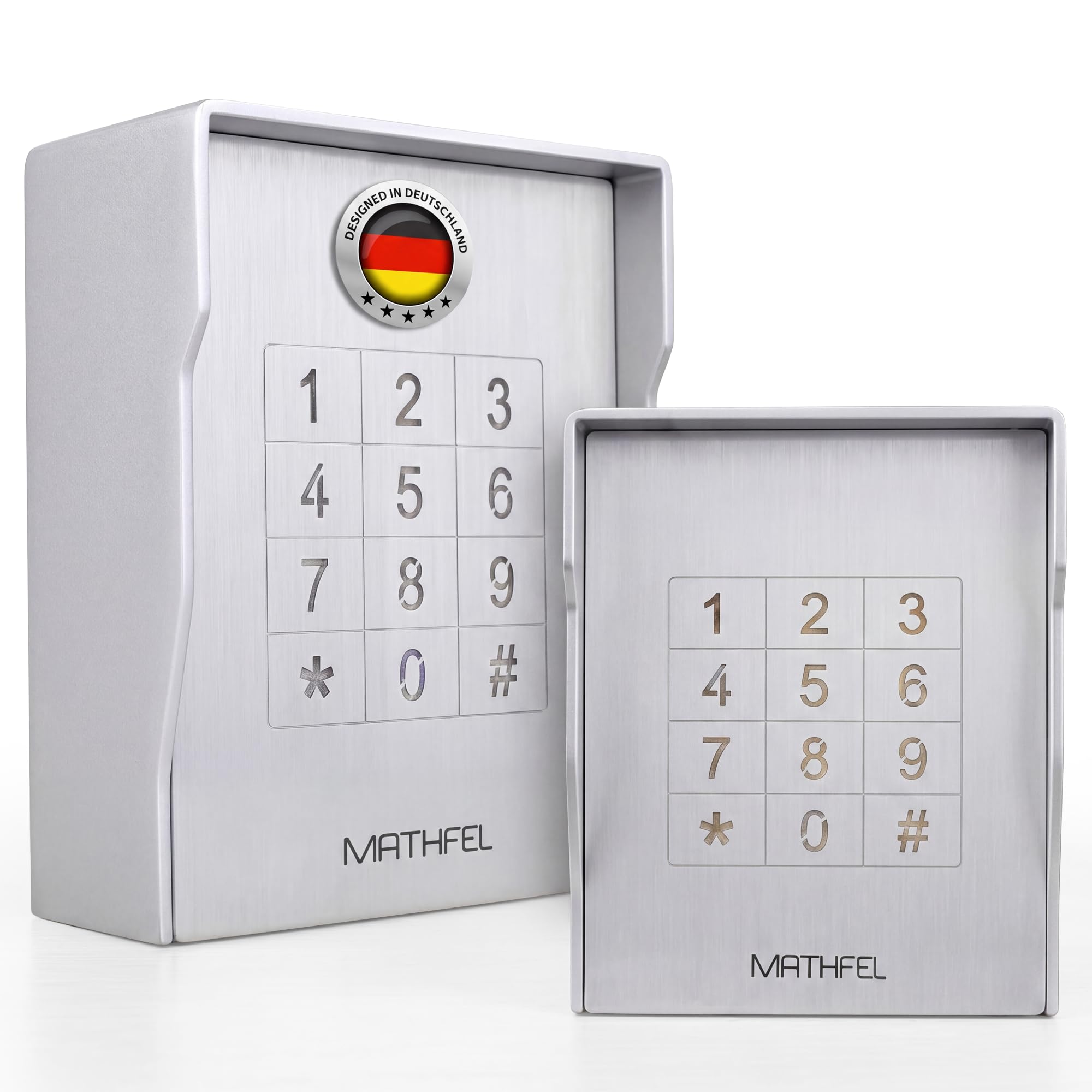 MATHFEL Smart Lock cerradura electrónica para puerta de entrada, cerradura con código resistente a la intemperie, IP66, abrepuertas con código, cerradura inteligente, cerradura automática AC230