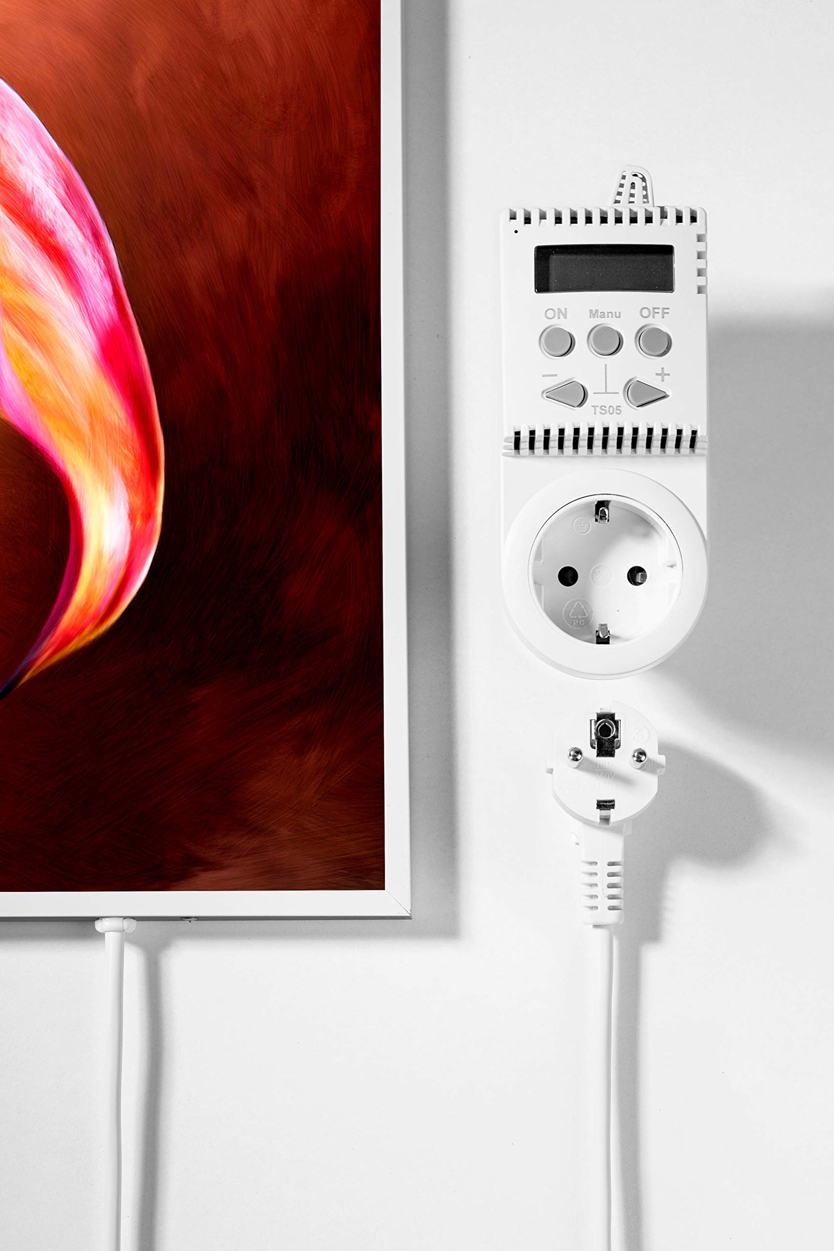Könighaus Bildheizung 600 Watt - Thermostat - 8-16 m² | Motiv: Ölgemälde 180, HD-Qualität, TÜV SÜD, 5 Jahre Herstellergarantie, 200+ Bilder, Überhitzungsschutz