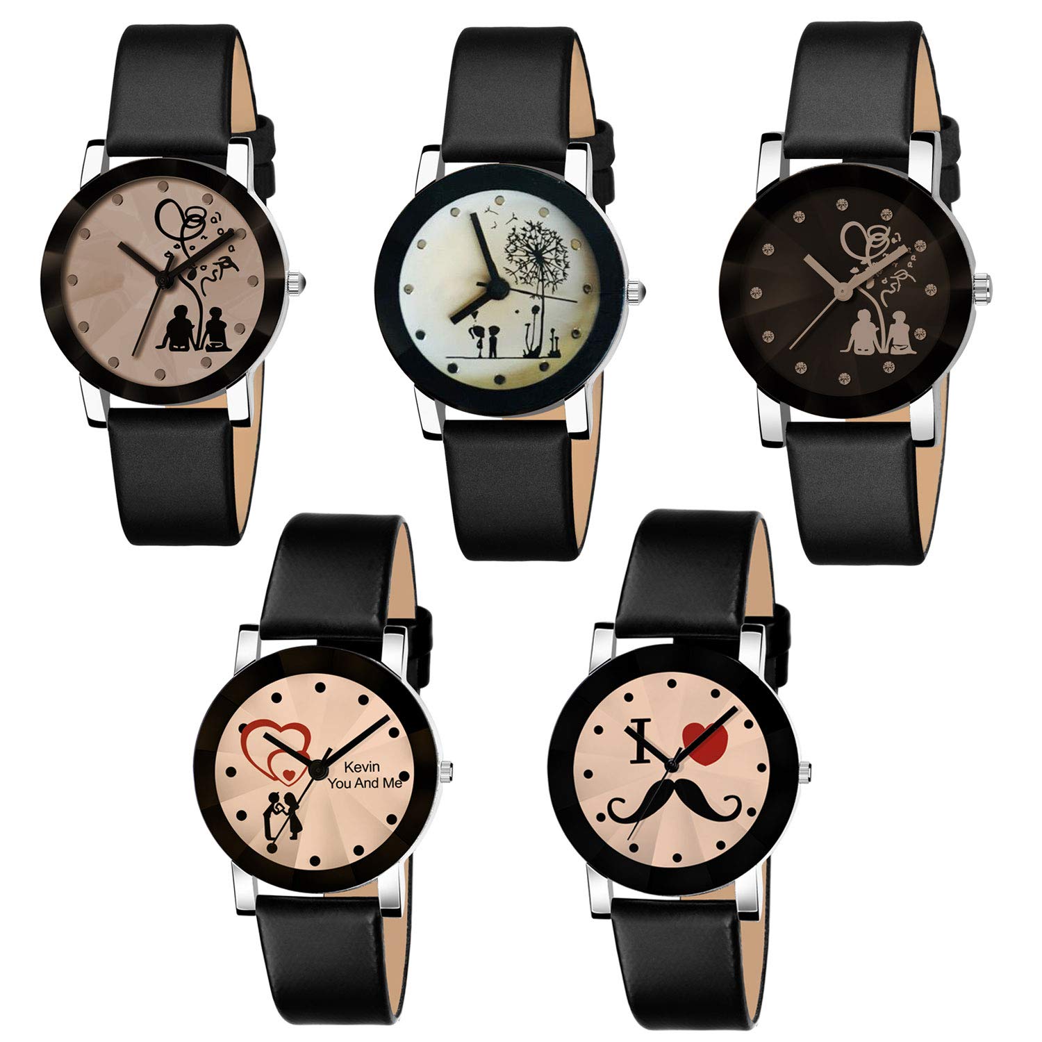 Shunya New Multi Color Dial Crystal Glass Watch for Girls Analog Watch Combo Pack-Off-5 (B08FSK41LT) Amazon Price History, Amazon Price Tracker