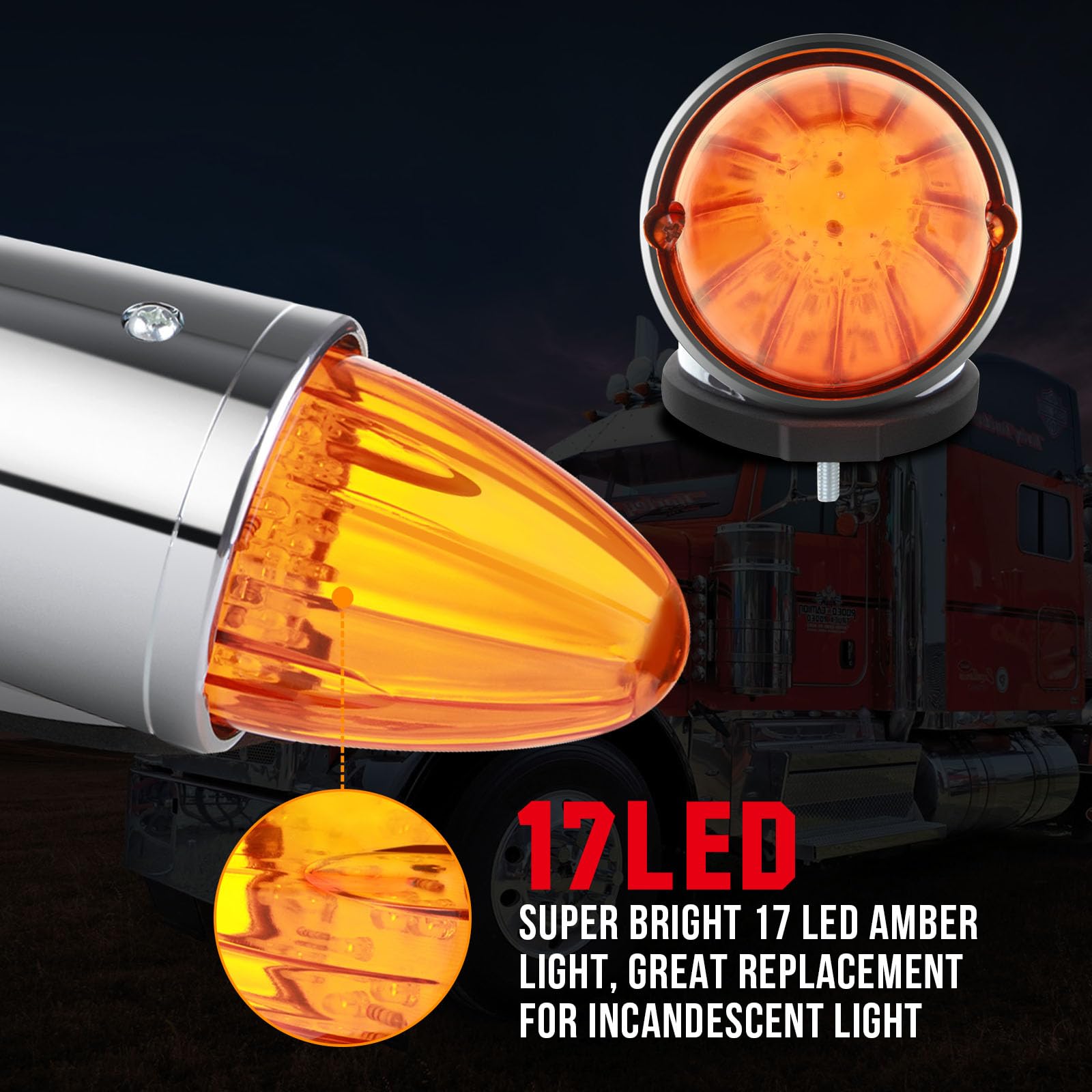 La Roux Amazon.com: cciyu 7x 17LED AmberTop Roof Running Bulbs AmberLens