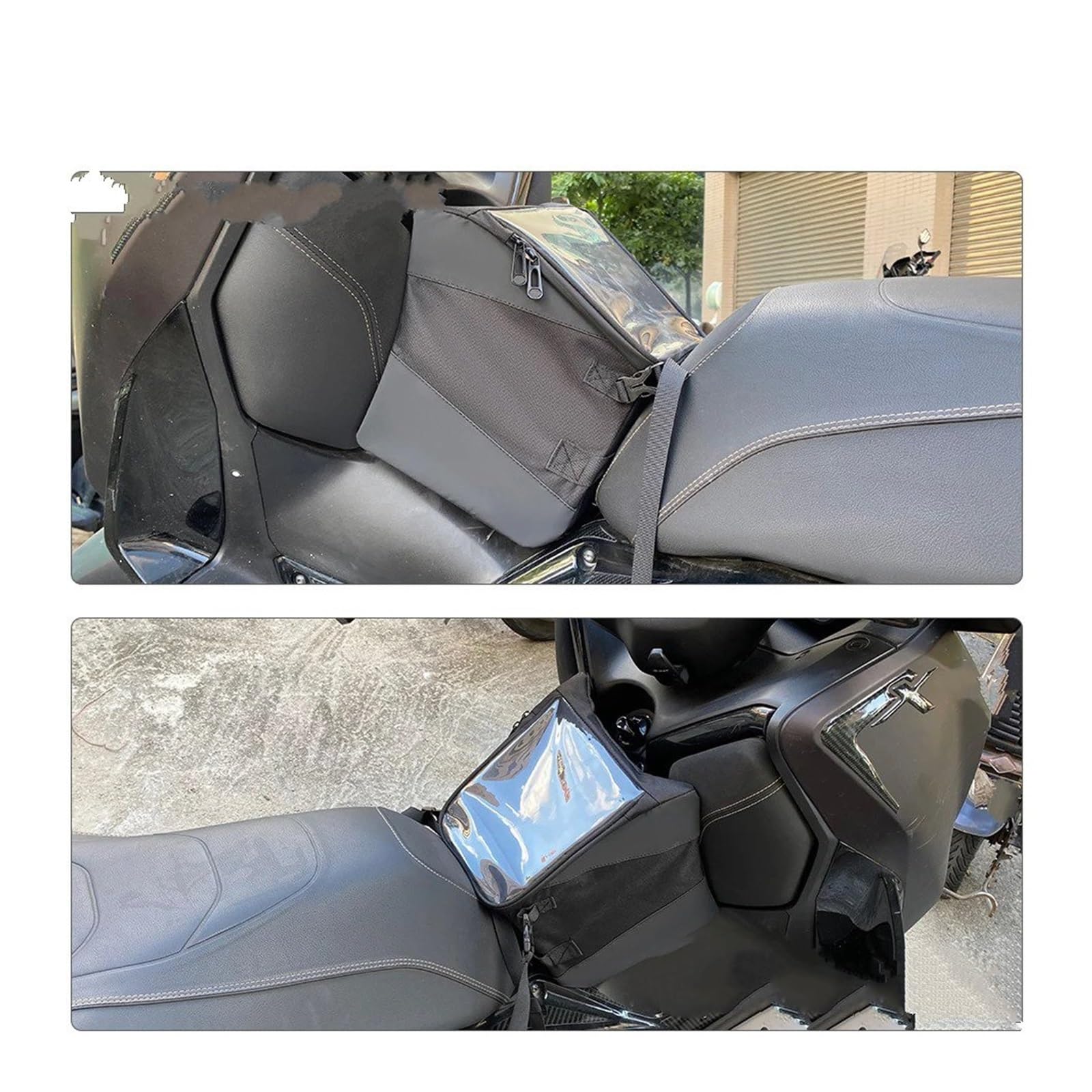 Borsa Moto Per X-MAX 300 XMAX300 Per XMAX Tech 2023 2024 2025 Scooter Tunnel Bag Storage Pouch Tank Con Copertura Impermeabile Selle Moto Bagagli(L)