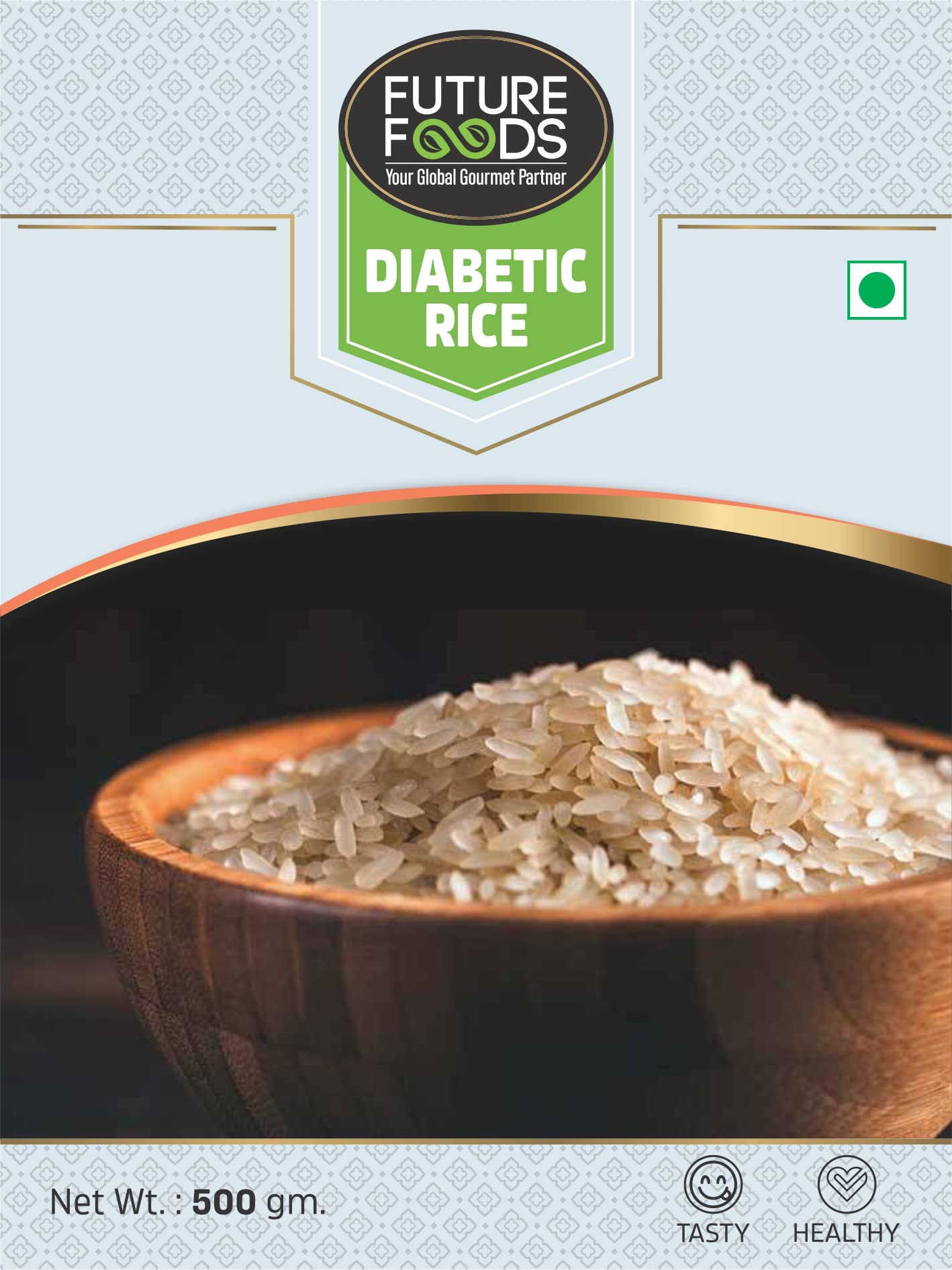 Future Foods Premium Diabetic Rice 450g | Sugar Free | Gluten Free | Low Glycemic Index | Promotes Stable Blood Sugar Levels | Non-GMO | Vegan